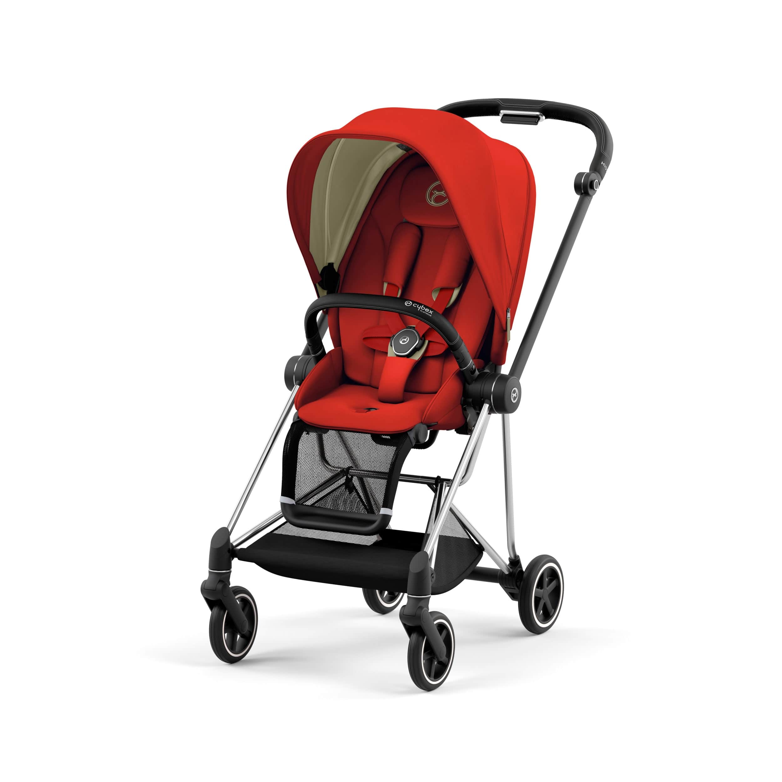 Cybex Mios 3 Complete Stroller - Lightweight Compact Baby Stroller with Reversible Seat, Chrome/Black | Perfect for City Travel & Everyday Use
