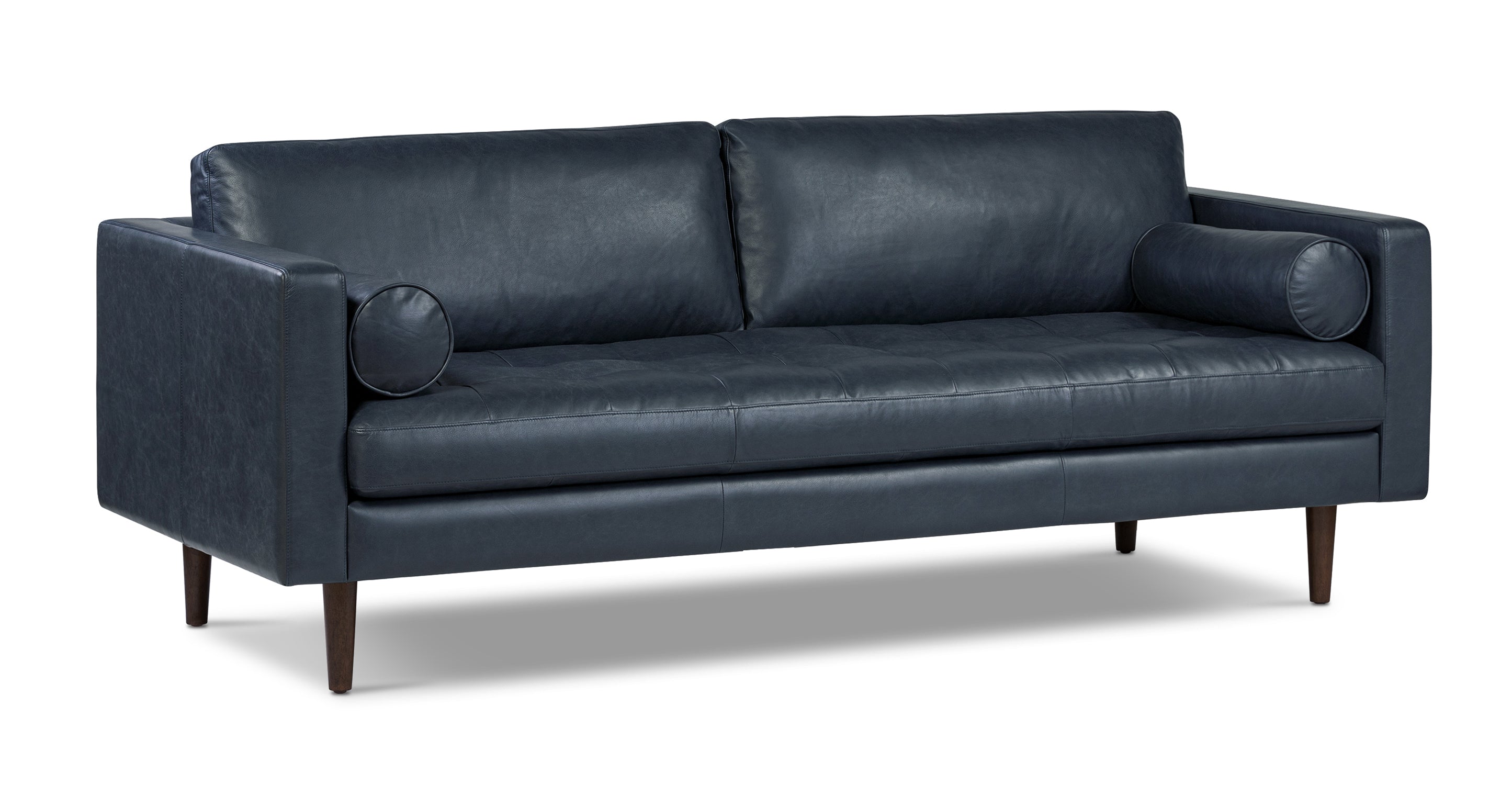 Premium Napa Leather Sofa - Modern Luxury Living Room Furniture for Home & Office - Perfect for Relaxing, Entertaining & Stylish Decor