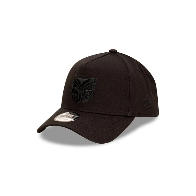 New Era New Zealand Warriors Black 9FORTY Snapback Cap - Official Licensed Adjustable Baseball Hat for Men & Women - Perfect for Sports Fans, Streetwear & Casual Outfits
