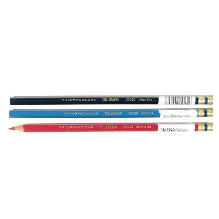 Prismacolor Col-Erase Colored Pencils - 12 Pack, Premium Erasable Art Pencils for Drawing, Sketching & Animation - Ideal for Artists, Students & Professionals
