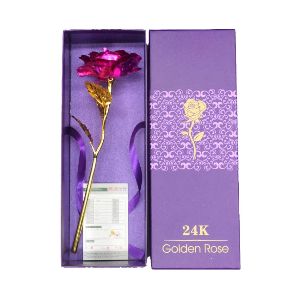24K Gold Foil Plated Rose Gift for Girlfriend, Wife, Mom & Grandma - Elegant Wedding Decor, Mother's Day, Valentine's Day & Christmas Present - Perfect for Anniversaries, Bridal Showers & Romantic Home Decor