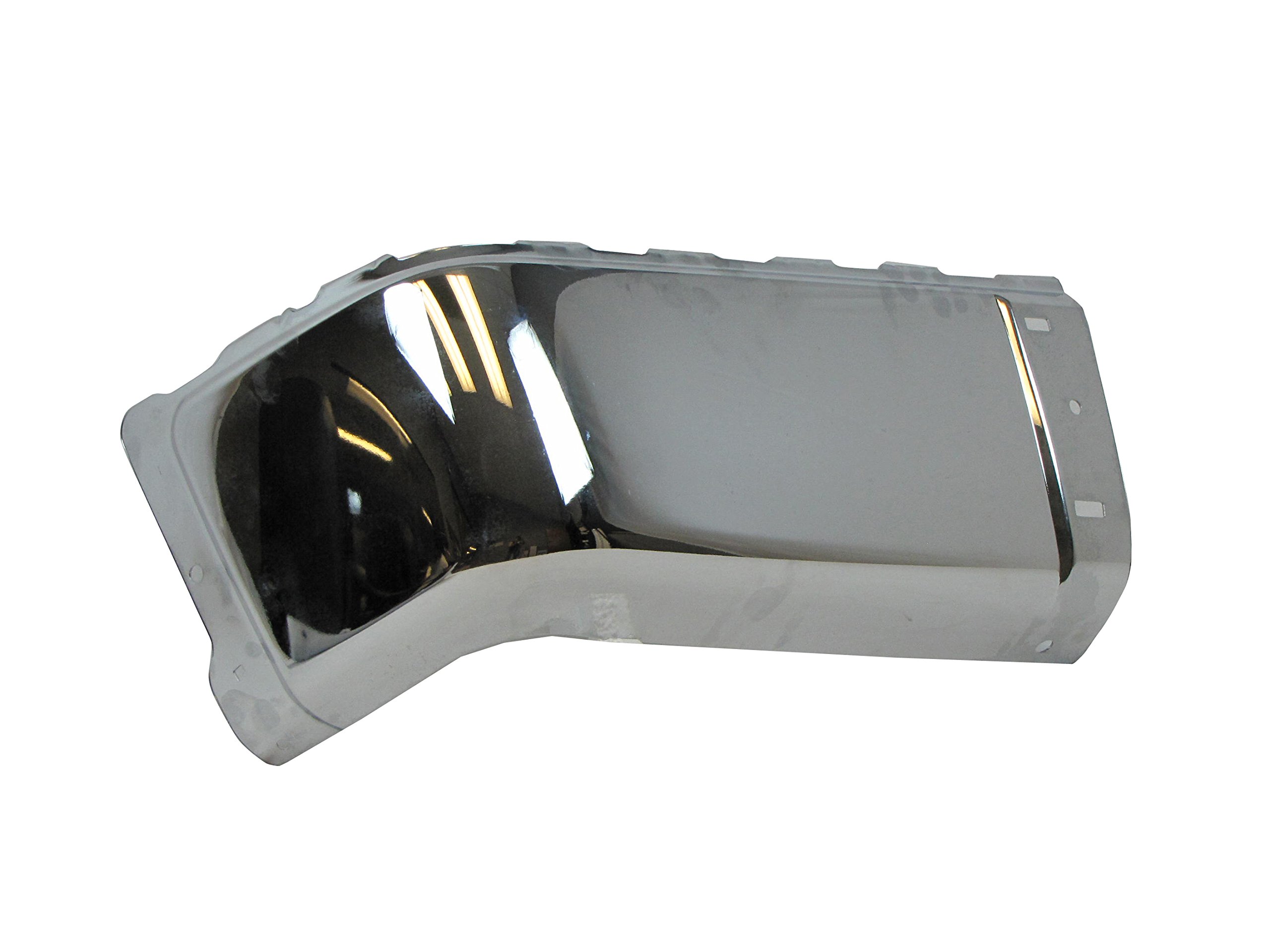 2007-2013 Chevy Silverado Rear Bumper End Cap Chrome Replacement with Retainer Clips - GM1104149 GM1105149 - Perfect for Truck Restoration & Off-Road Protection