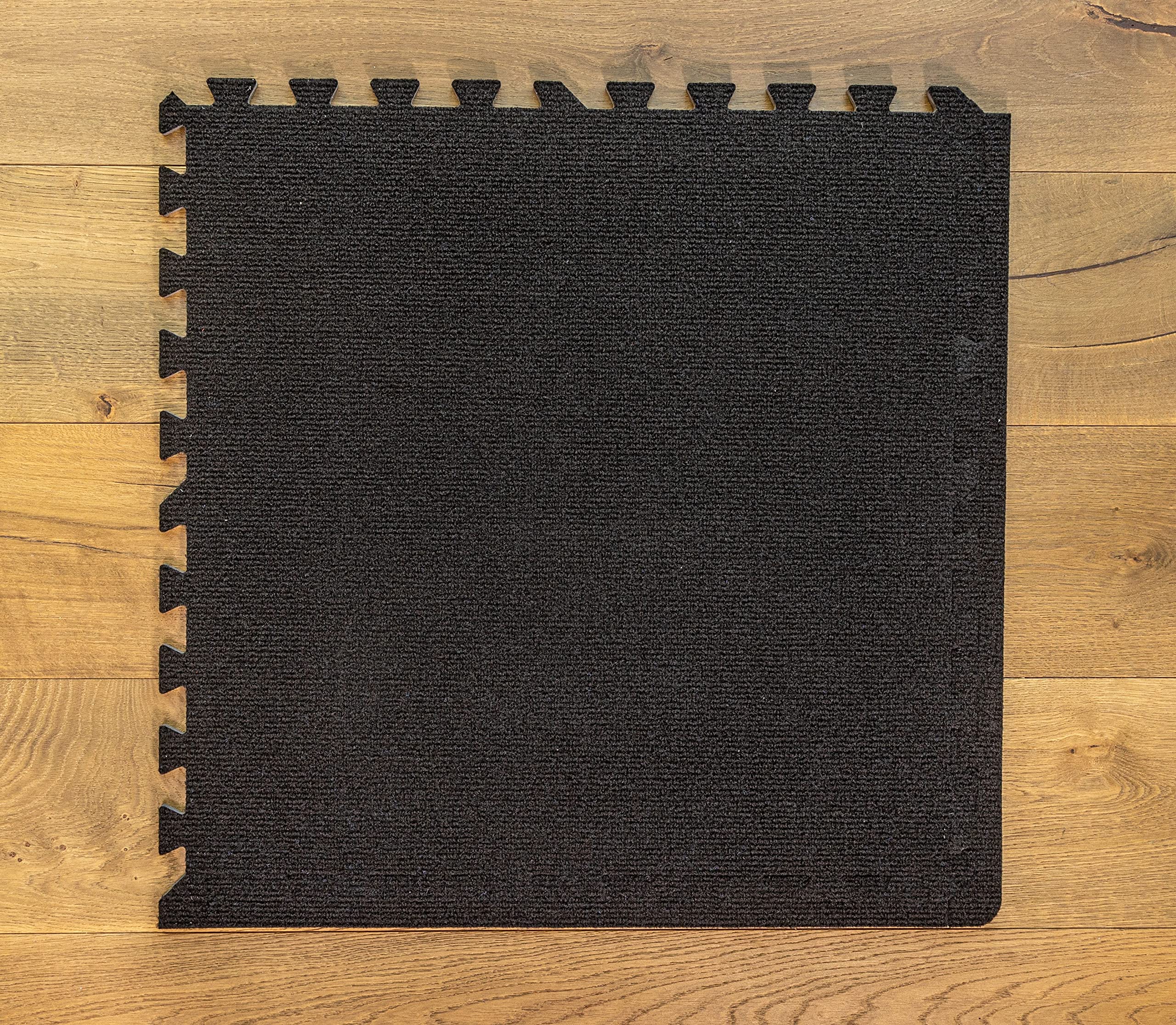 Non-Slip Black Foam Floor Tiles 24