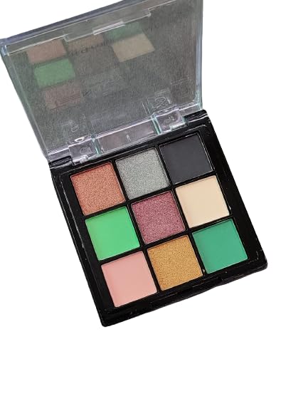 Teen-Teen 9 Color Long-Lasting Eyeshadow Palette - Shade 4 | Highly Pigmented Makeup for Day & Night Looks | Perfect for Parties, Weddings & Everyday Wear