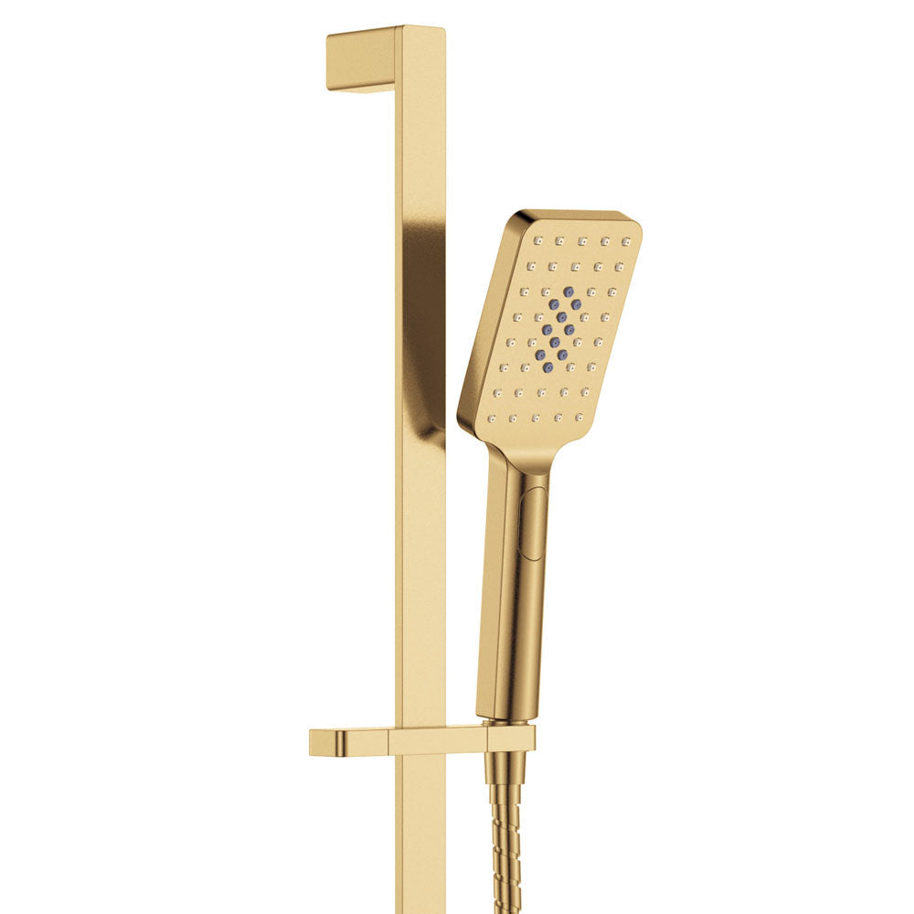Fienza Tono Rail Shower 444116UB in Urban Brass Finish - Modern Bathroom Shower System for Luxury Homes & Spa Retreats