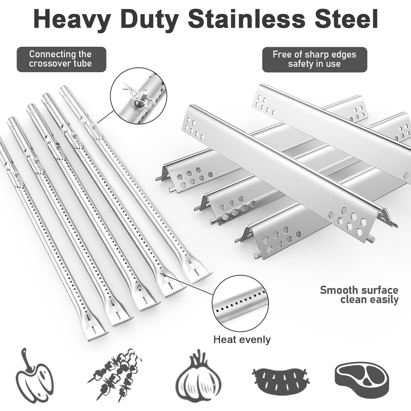 Charbroil Performance 4 Burner Grill Replacement Parts - Compatible with Models 463342119, 463342118, 463332718, 463347017, 463376519 - Durable Gas Grill Repair Kit for Outdoor BBQ & Backyard Cooking