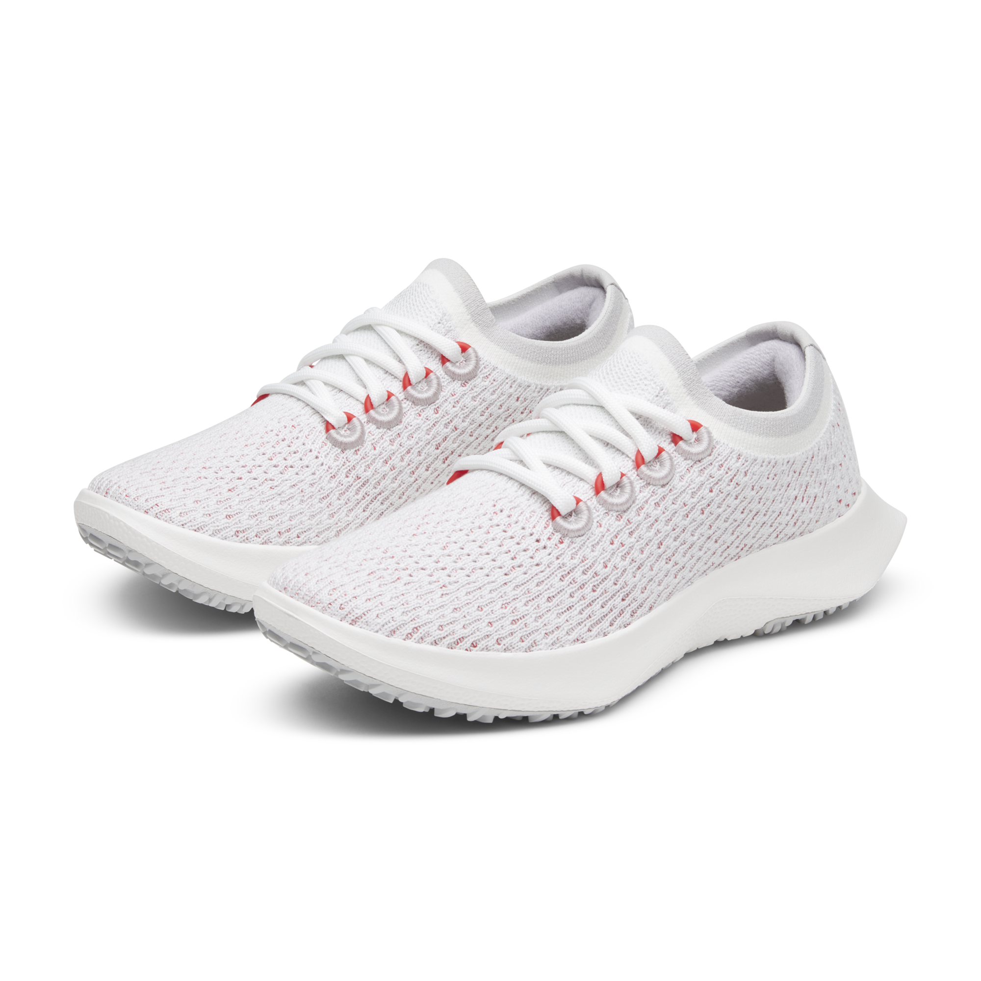 Women's Running Shoes - Tree Dasher 2 Sneakers in Blizzard/Bold Red with Blizzard Sole | Lightweight Comfort for Jogging, Gym Workouts & Daily Walking