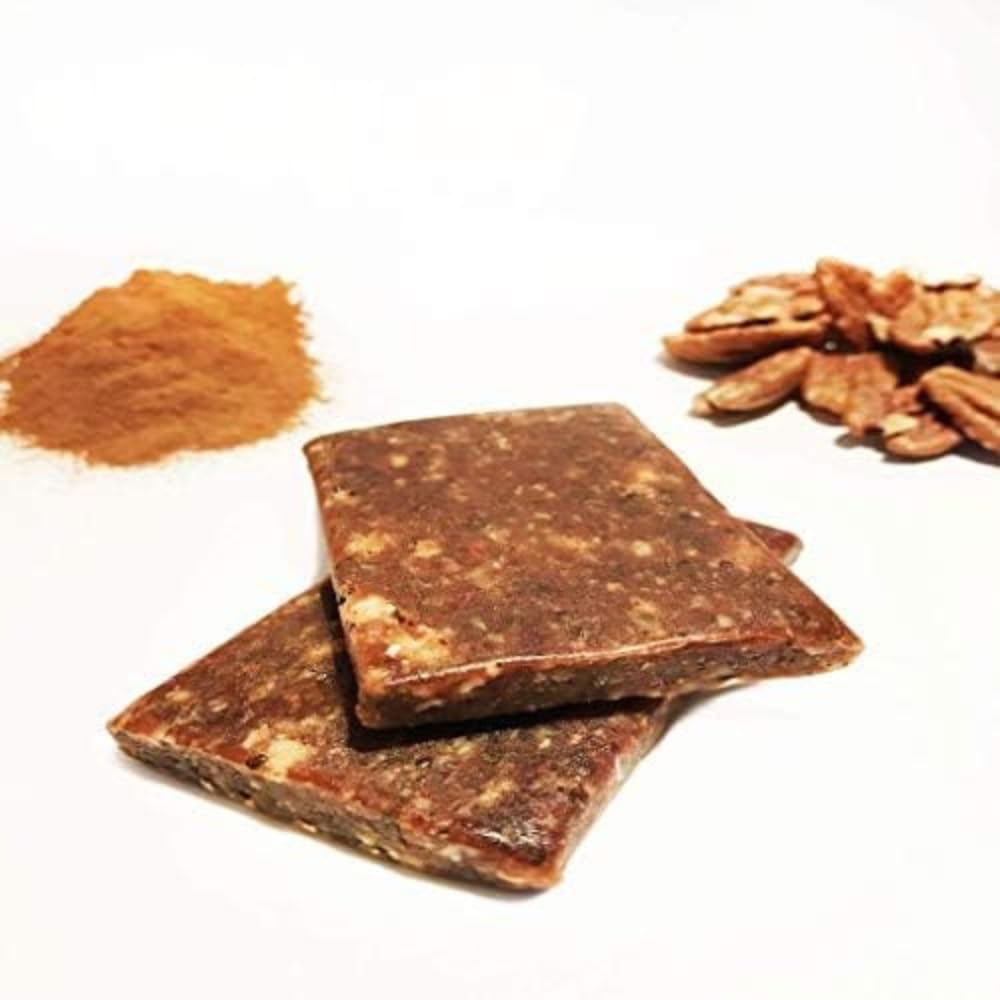 Bearded Brothers Organic Vegan Protein Energy Bars - Gluten Free, Paleo, Whole30 Approved, High Fiber, Non-GMO, Soy Free, Low Sugar Snacks | 12 Pack Vanilla Pecan Flavor | Perfect for Hiking, Workouts & On-the-Go Nutrition