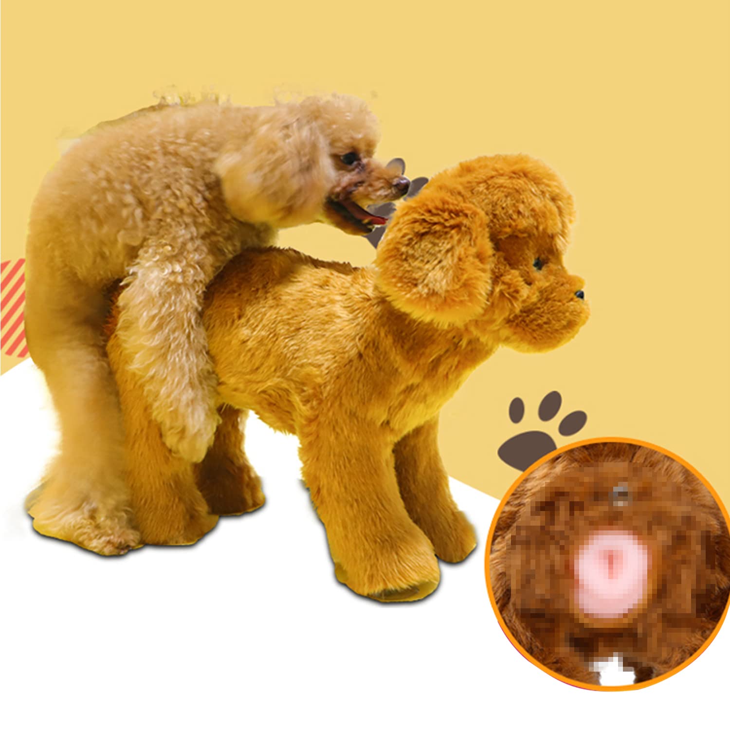 KKVV Dog Sleep & Estrus Relief Toy - Soft Plush Companion for Male Dogs in Heat, Anxiety Relief & Sleeping Aid - Perfect for Dog Weddings, Small Size (Great for Calming Pets During Stressful Periods & Special Occasions)
