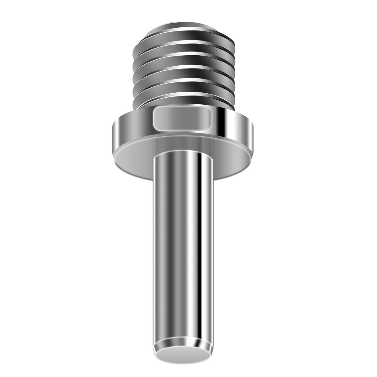 5/8-11 to 3/8 Round Drill Arbor Adapter - 2PCS for Core Drill Bits & Backer Pads - Perfect for Masonry & Tile Work
