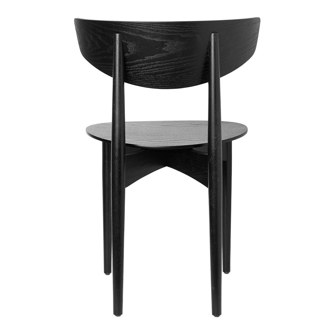 Herman Solid Wood Dining Chair - Sturdy & Comfortable Wooden Chair for Kitchen, Dining Room, and Restaurant Use