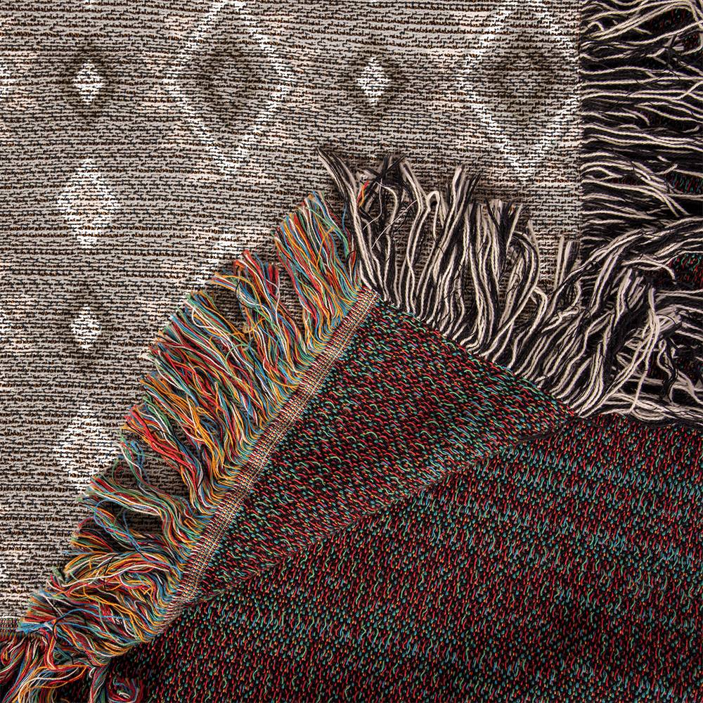 Southwestern Cotton Woven Blanket - Handmade Heirloom Throw with Fringe for Sofa, Bed & Outdoor Picnics | Southwestern Home Decor & Cozy Gift Idea