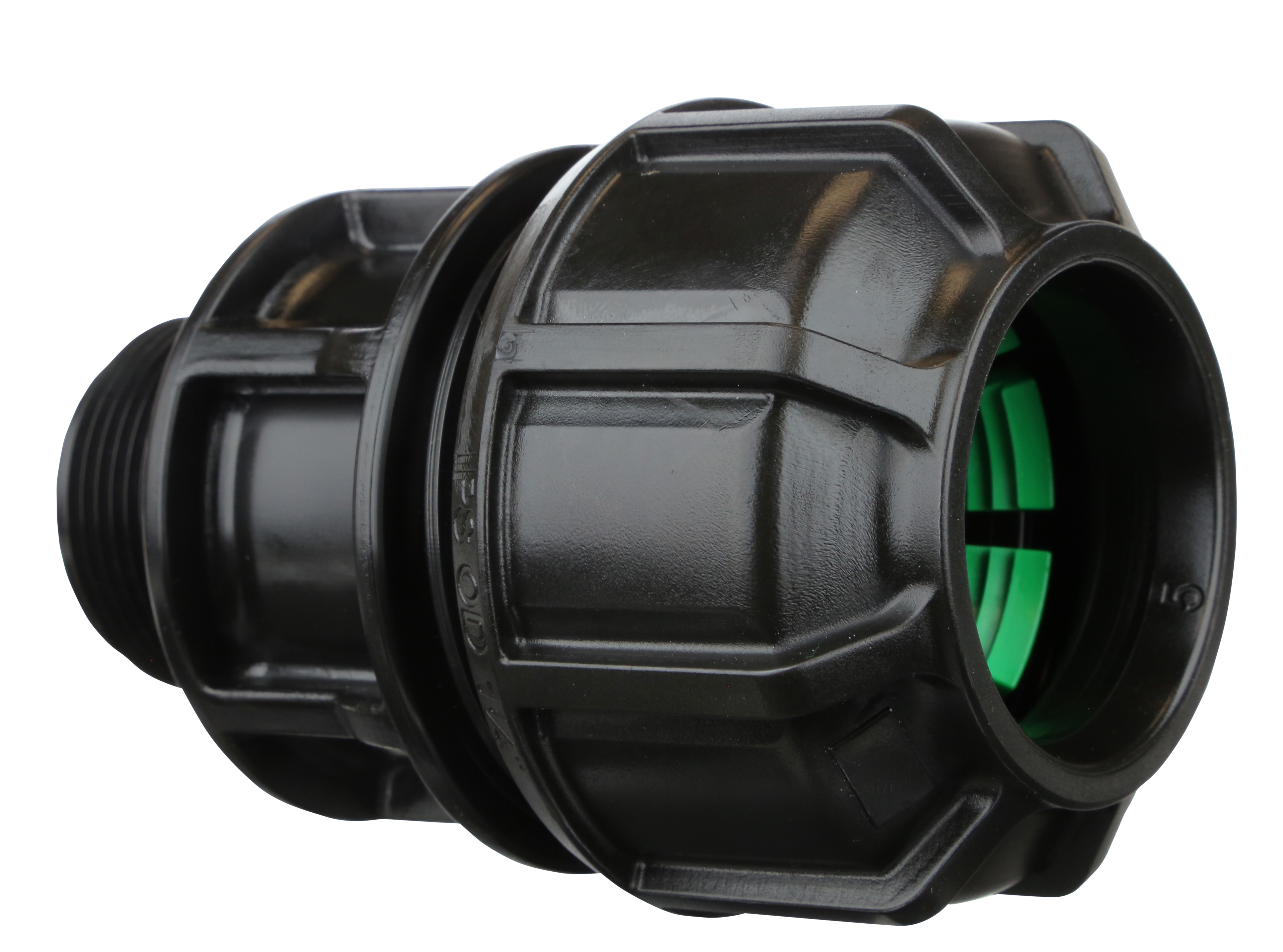 Philmac Compression Male Adapter IPS OD to PE MNPT Fitting - High-Quality Brass Plumbing Connector for Irrigation, Water Supply & Industrial Piping Systems