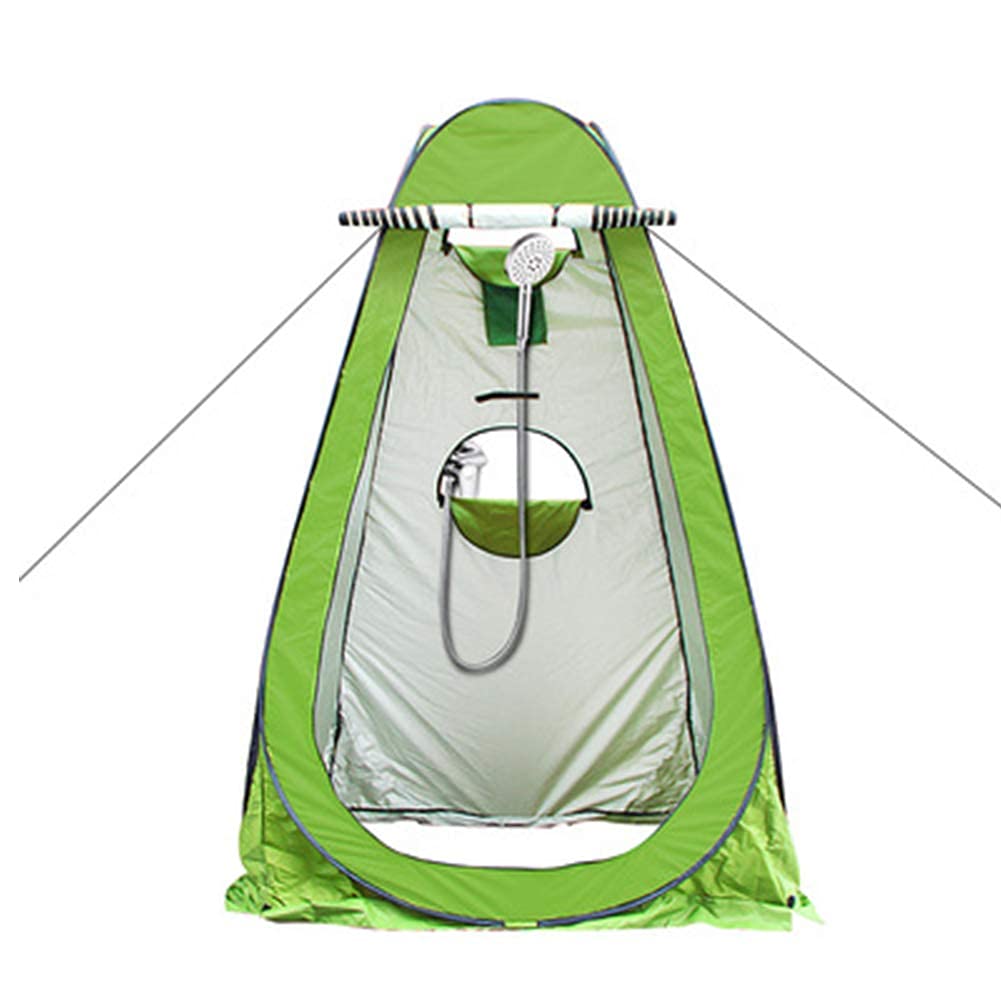QHYXT Portable Instant Pop Up Tent - Camping Toilet Tent, Outdoor Shower & Changing Room - Easy Setup & Storage - Blue & Green Options - Perfect for Camping, Beach, Hiking & Outdoor Events