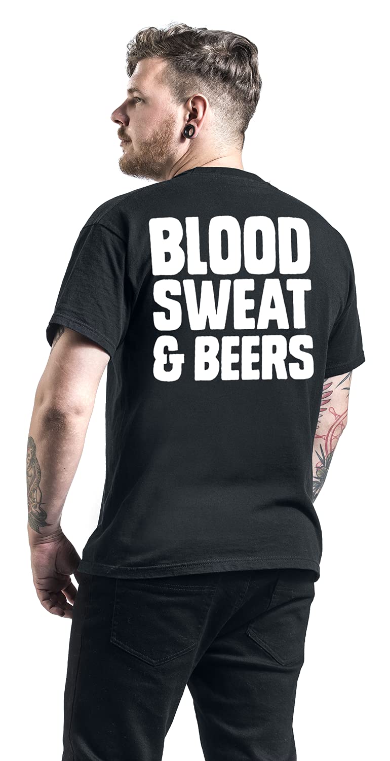 Gas Monkey Garage GMG Blood Sweat Beers T-Shirt for Men - Casual Wear