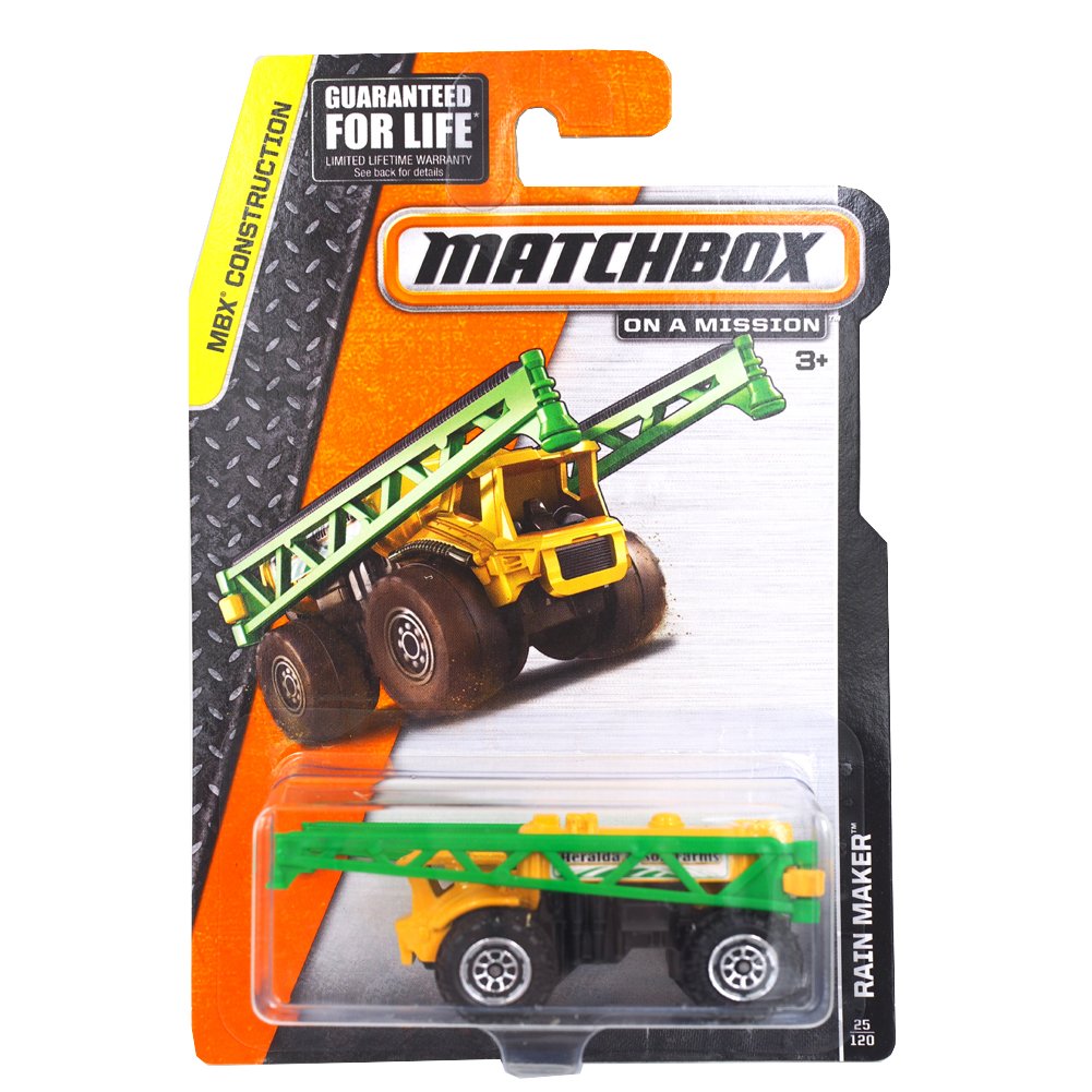 Matchbox MBX Construction Rain Maker 25/120 Die-Cast Toy Truck - Heavy Duty Construction Vehicle for Kids & Collectors - Perfect for Playtime, Display & Gift Giving