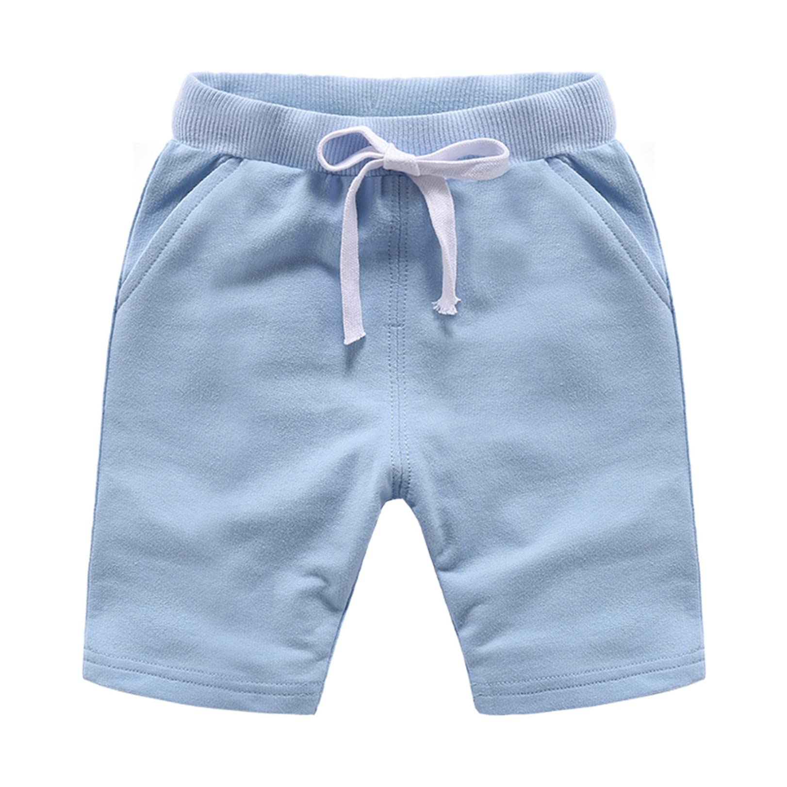 **JEATHA Kids' Summer Athletic Shorts - Boys & Girls Cotton Joggers for Running, Cycling, Yoga & Gym - Breathable & Comfortable Workout Pants for Active Play & Sports**