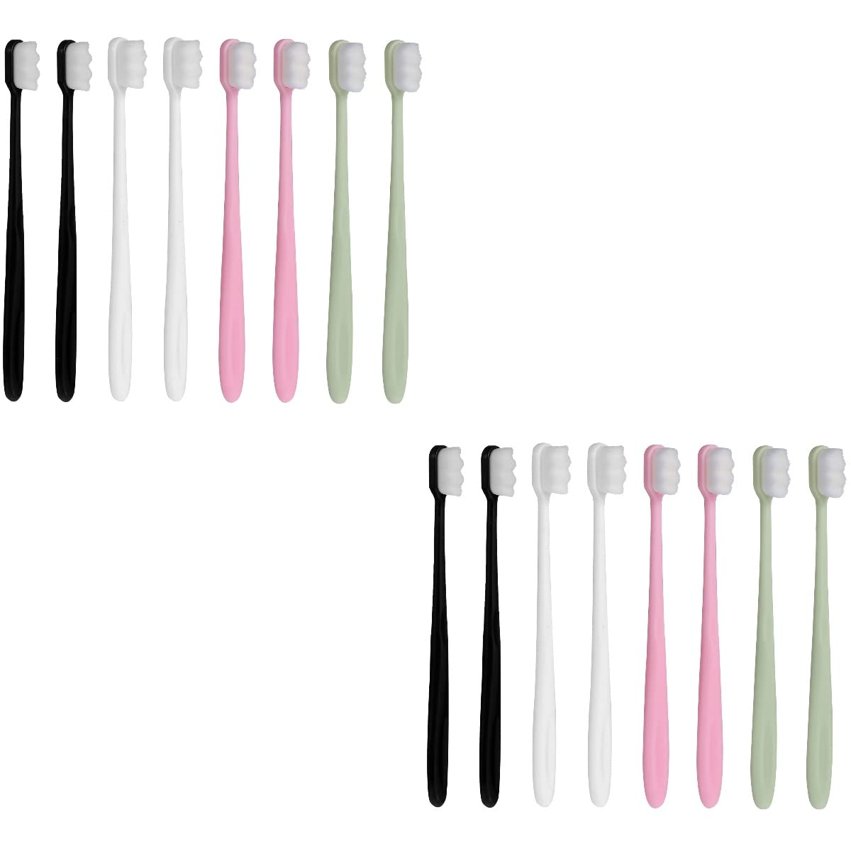 DOITOOL Kids Toothbrush Set - 6 Pack Soft Bristle Toothbrushes for Sensitive Teeth | Ultra Fine Micro Bristles for Children, Toddlers & Pregnant Women | Perfect for Travel, School & Daily Oral Care