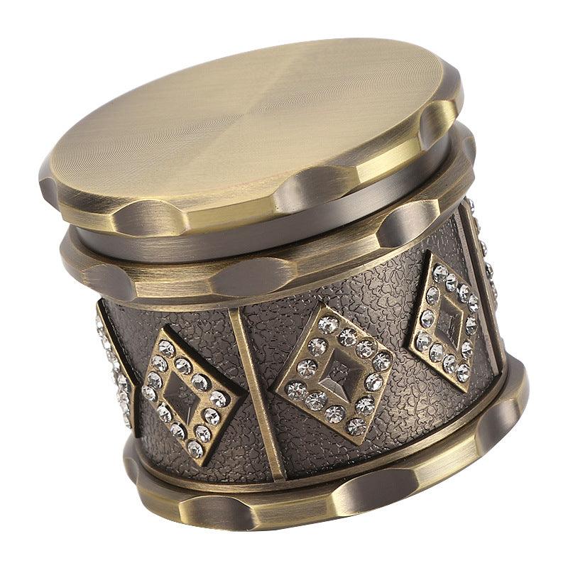 4 Layer 60mm Mini Herb Grinder - Zinc Alloy Tobacco Crusher for Spices, Herbs & Smoking Accessories | Perfect for Grinding Herbs, Spices & Tobacco at Home or On The Go