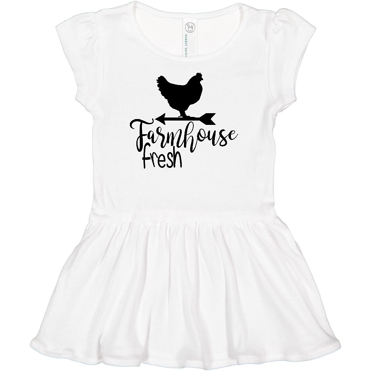 Inktastic Farmhouse Fresh Chicken Infant Dress - Cute Baby Girl Outfit for Casual Wear, Photo Shoots & Special Occasions