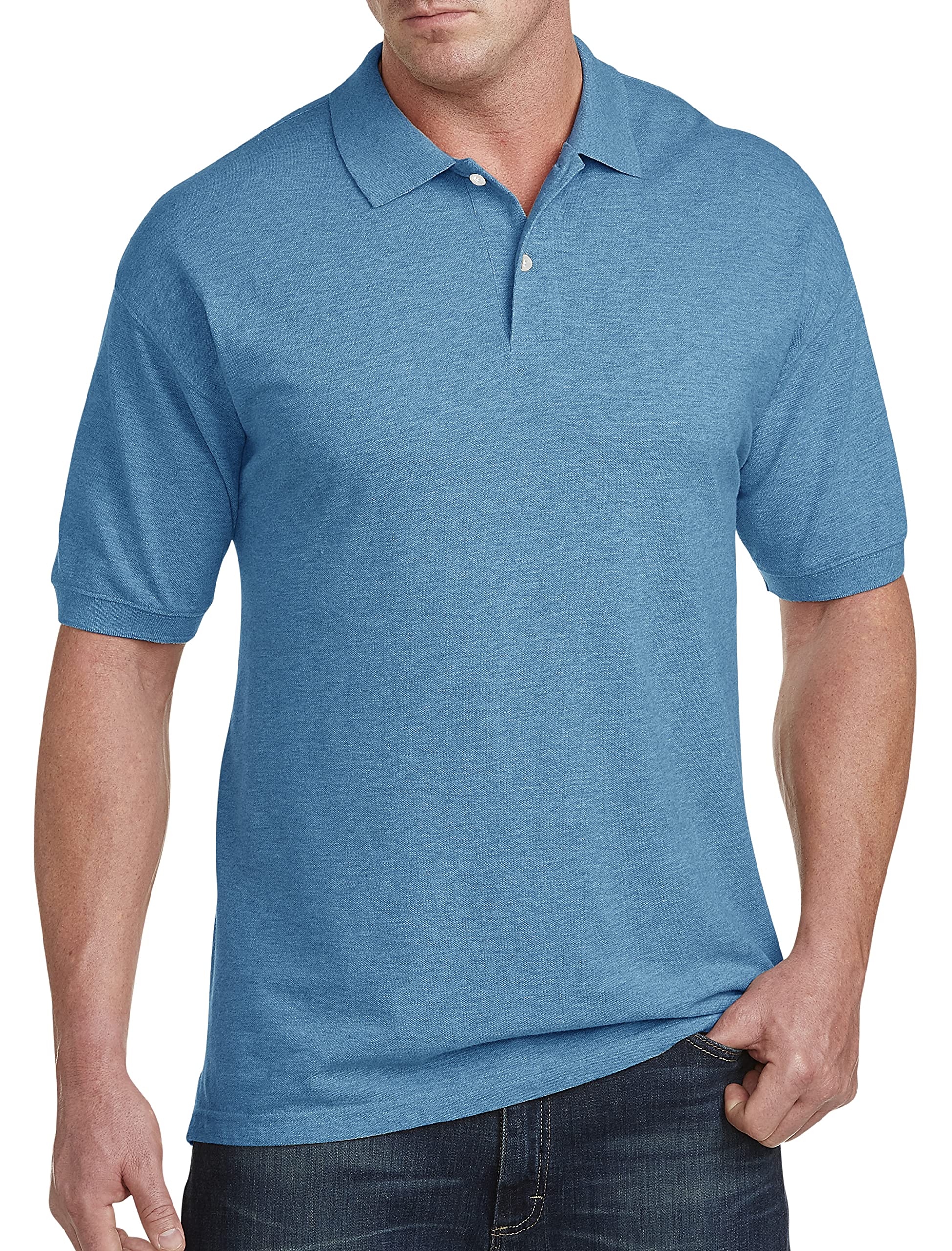 DXL Big and Tall Piqué Polo Shirt for Men - Comfortable Cotton Casual Shirt with Relaxed Fit - Perfect for Office, Golf & Everyday Wear