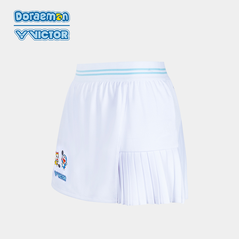 Victor X Doraemon Women's Athletic Skort K 505DRM - Comfortable Tennis Skirt with Shorts for Running, Golf & Casual Wear