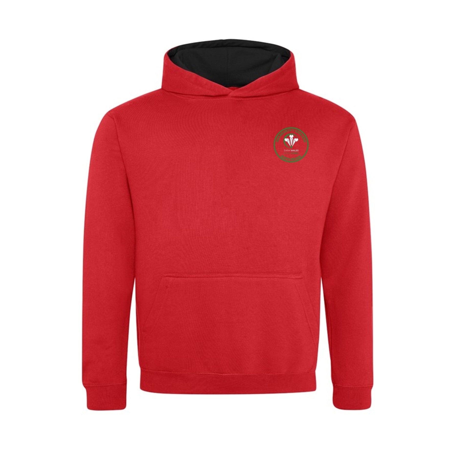 Swim Wales North Region Championships 2023 Hoodie - Red & Black - Perfect for Swimming Competitions & Team Spirit