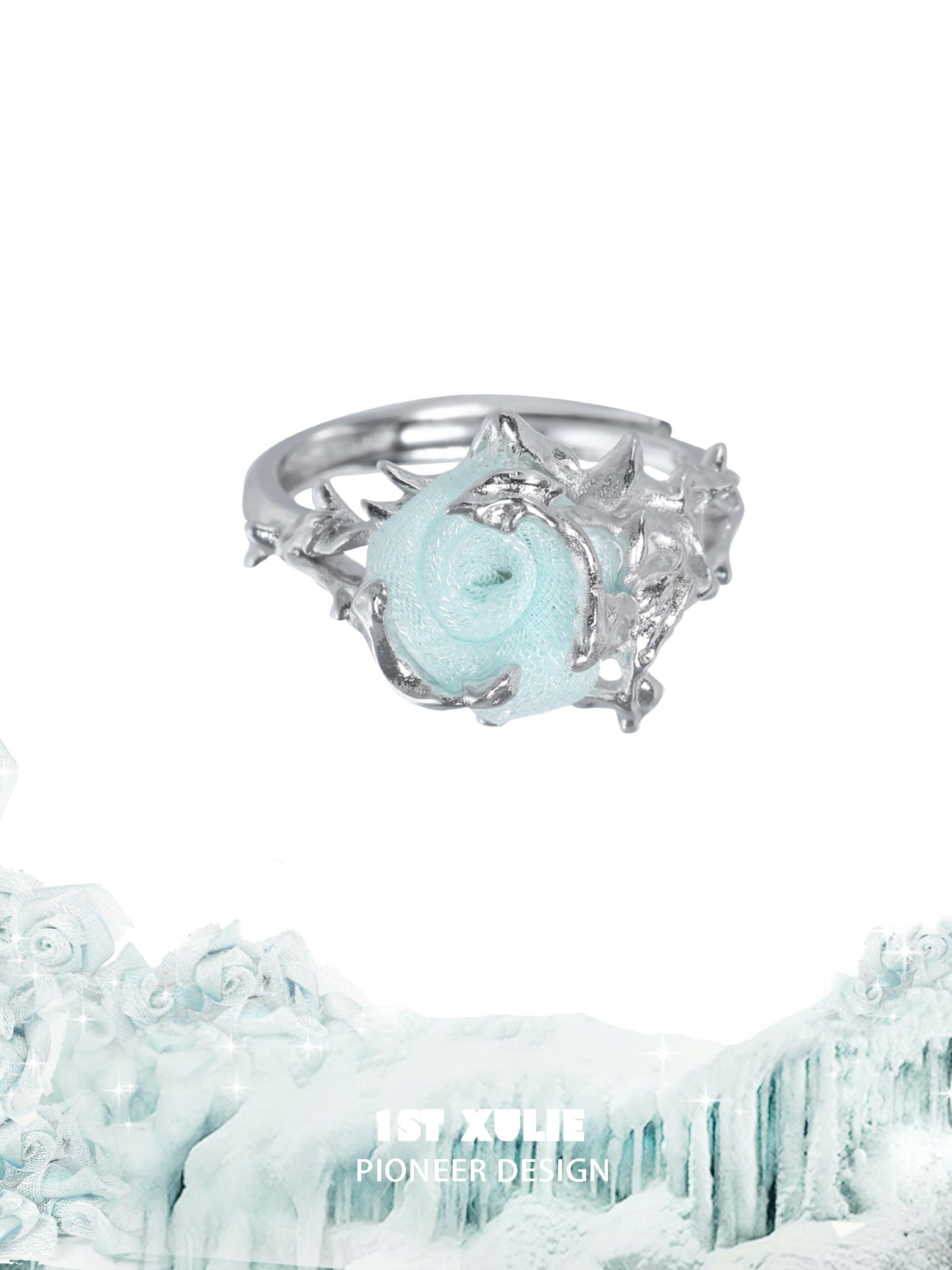 S925 Sterling Silver Knitted Rose Ring for Women - Elegant Floral Jewelry Gift for Valentine's Day, Anniversary & Romantic Occasions