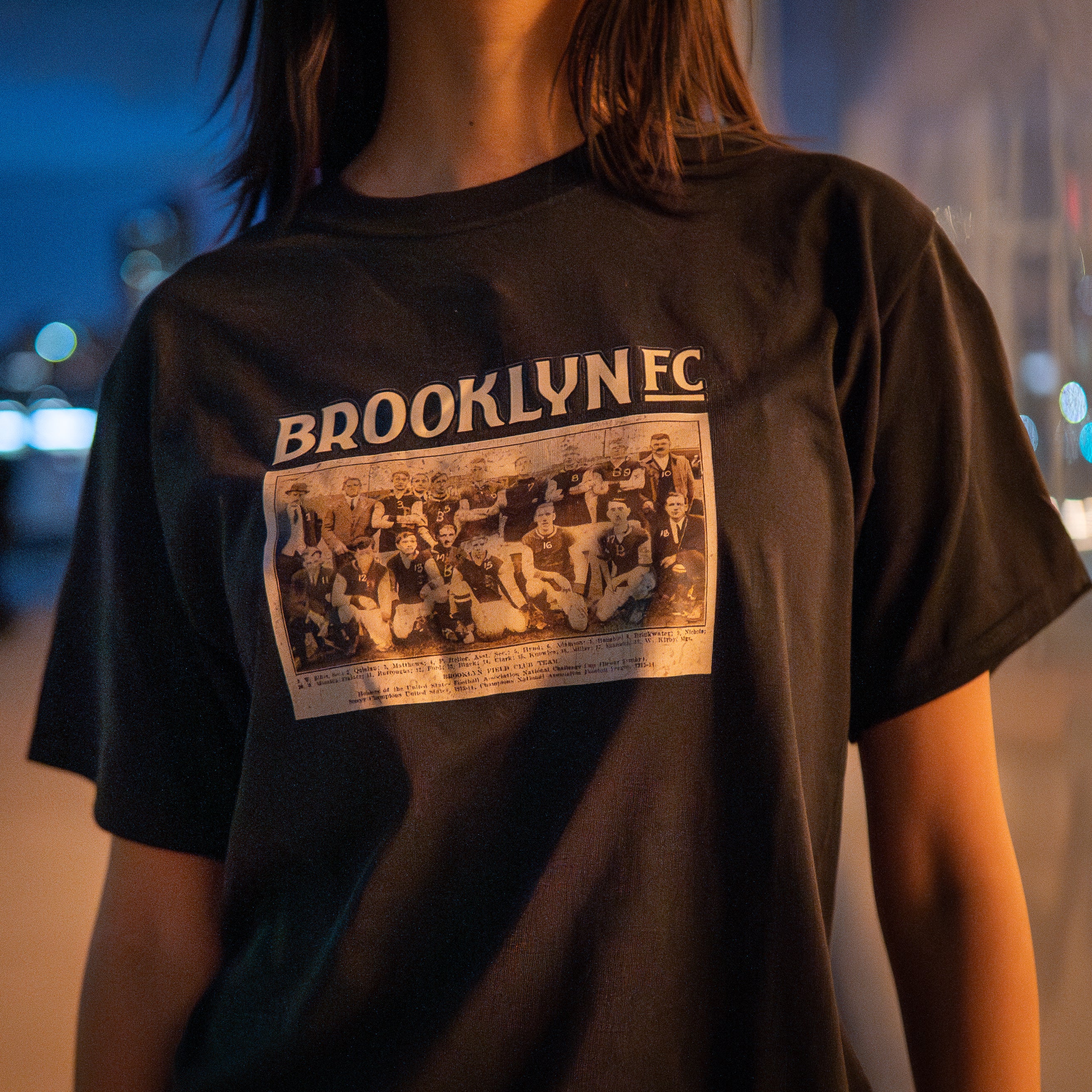 Brooklyn FC Soccer Retro Black T-Shirt - Vintage Football Fan Jersey for Men & Women - Perfect for Match Days, Casual Wear & Gifts