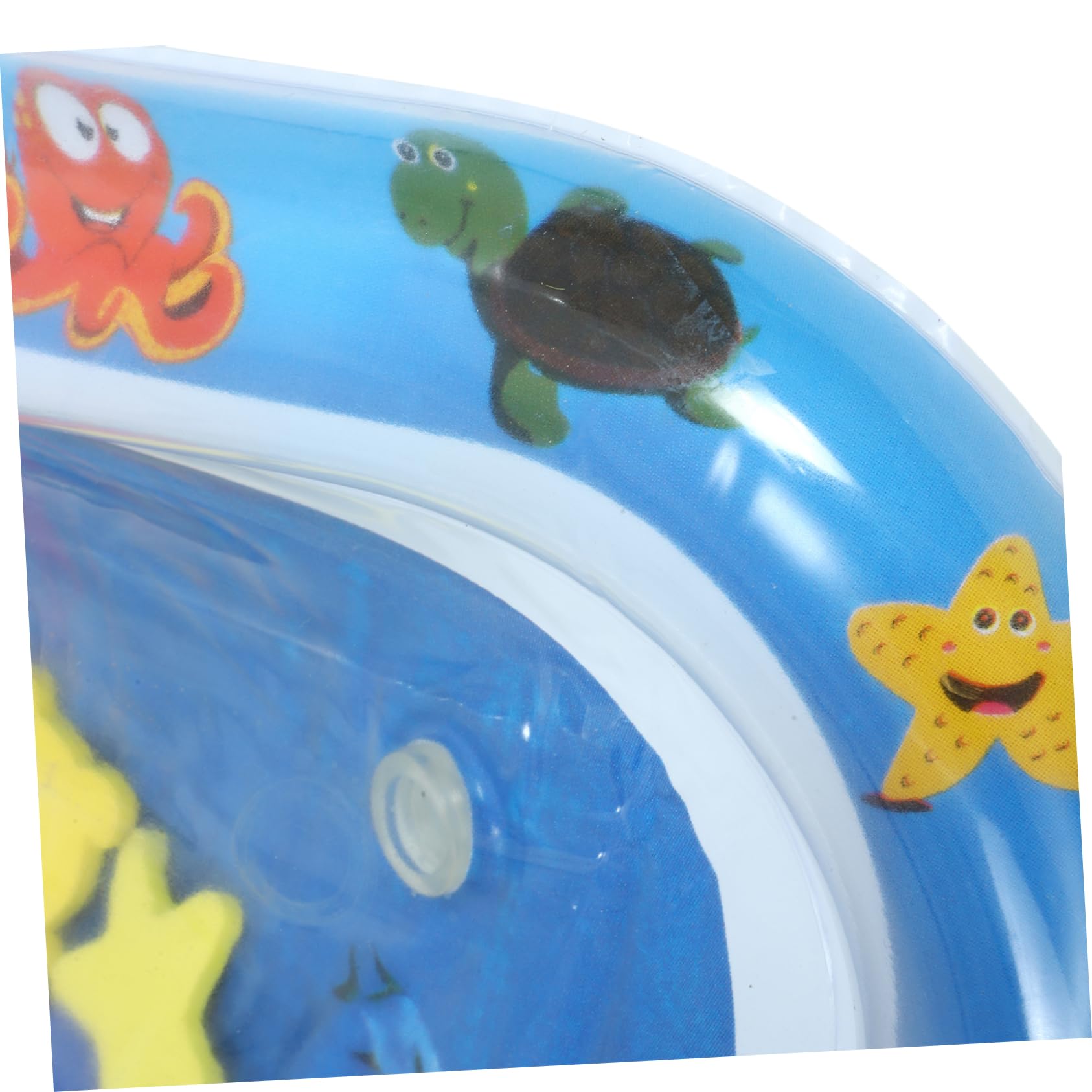 VICASKY Water Cushion Toys for Newborns - Blue PVC Baby Water Mat for Tummy Time, Sensory Play & Early Learning Development