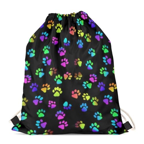 Colorful Dog Paw Print