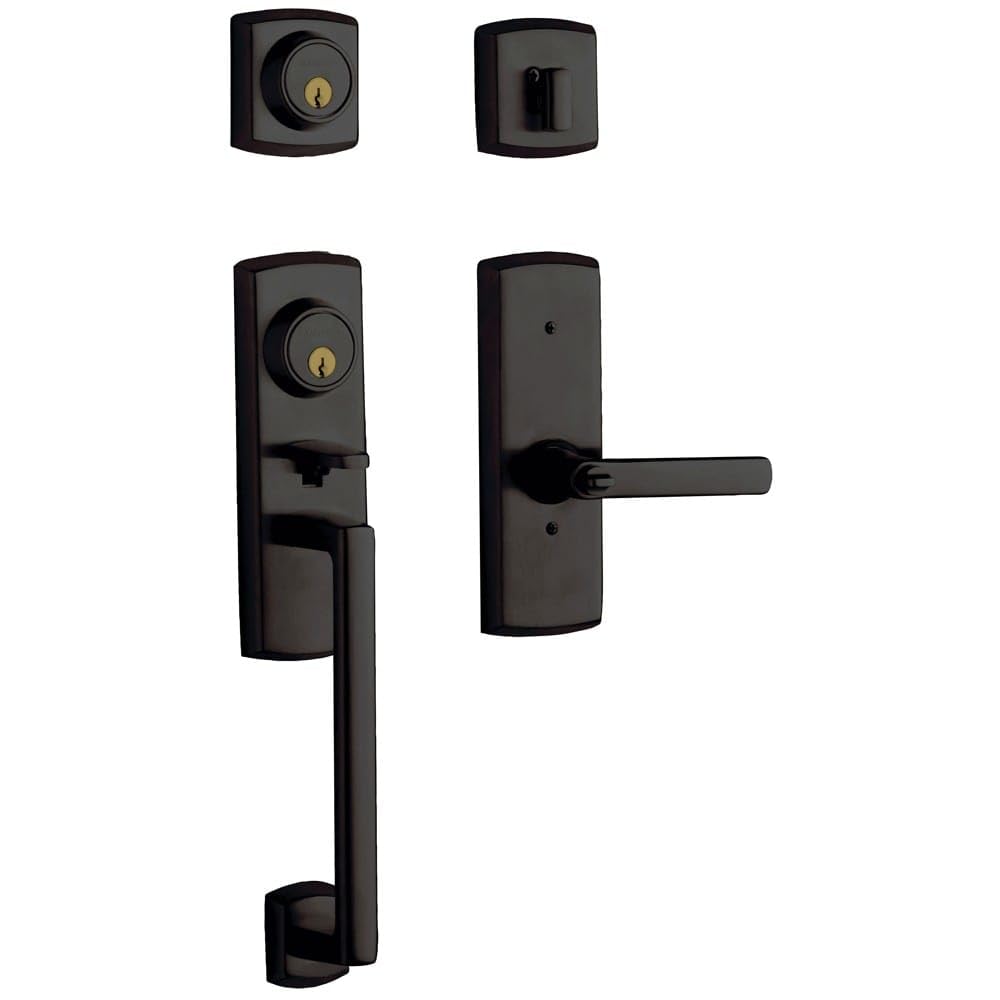 Baldwin 853851022LFD Soho Oil Rubbed Bronze Dummy Set Handlese - Premium Cabinet Hardware for Modern Kitchens & Bathrooms