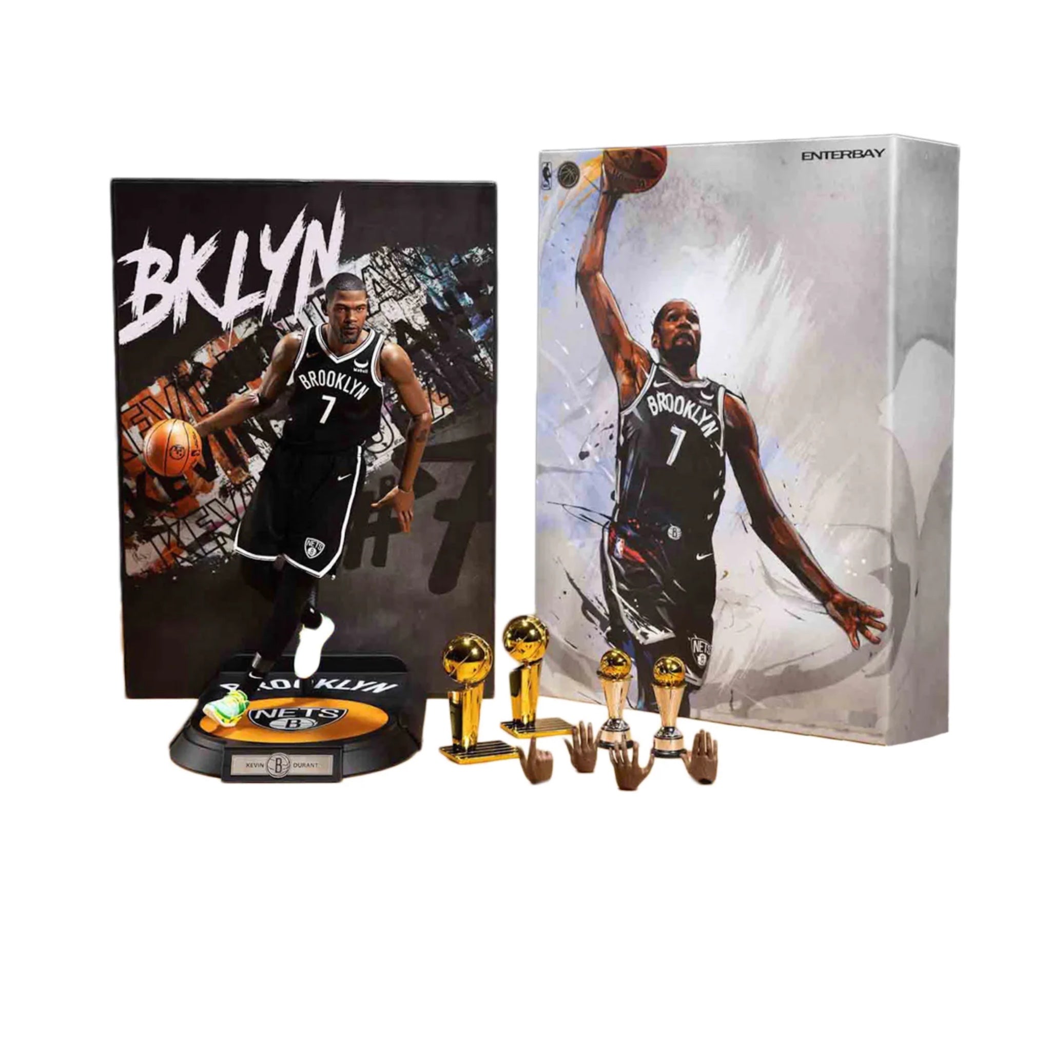 Enterbay 1/6 Scale Kevin Durant NBA Action Figure - Highly Detailed Collectible Basketball Player Statue for Fans & Collectors - Perfect for Display, Gifts, and Sports Memorabilia Collections