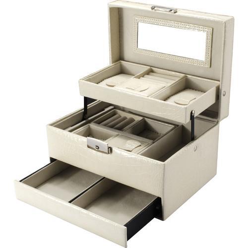 Barska BF12502 Cheri Bliss Jewelry Organizer Case JC 300 - Premium Jewelry Storage Box for Necklaces, Rings & Earrings - Perfect for Travel, Home & Gift Giving