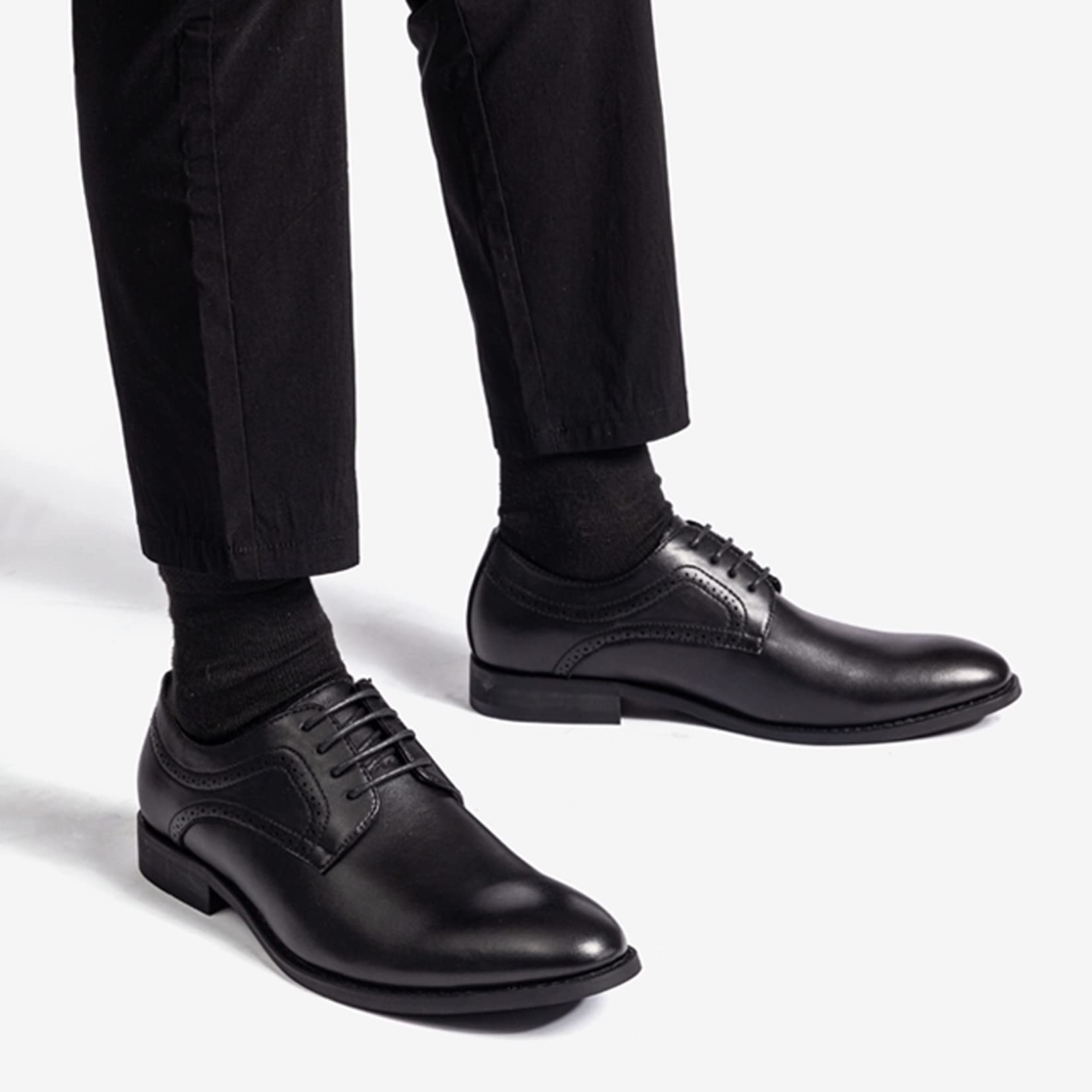 Men's Classic Oxford Dress Shoes - Formal Business Lace Up Derby Shoes for Men | Italian Style Modern Design | Perfect for Office, Weddings & Special Occasions
