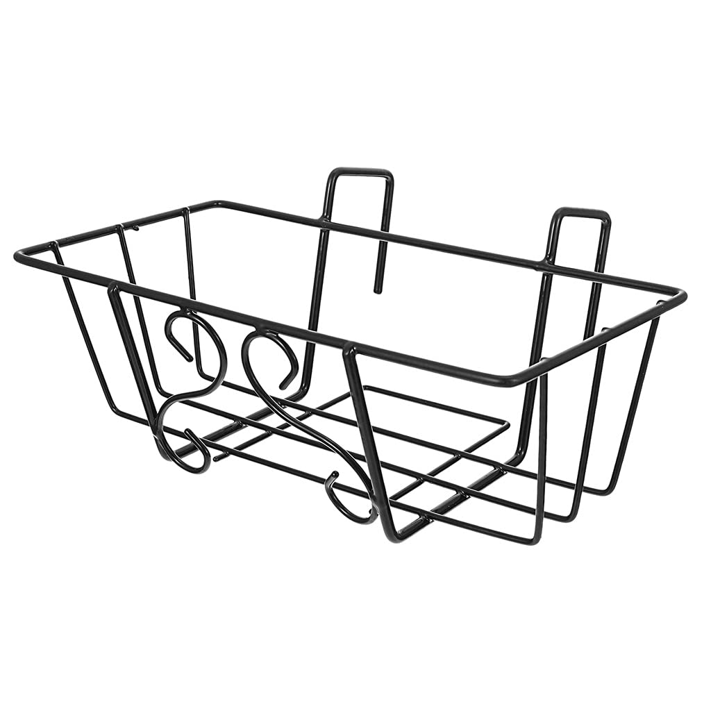LEIGE 1Pc Durable Metal Flower Pot Rack - Black Hanging Plant Stand for Balcony, Garden, Patio - Space Saving Vertical Plant Display Organizer for Indoor Outdoor Decor