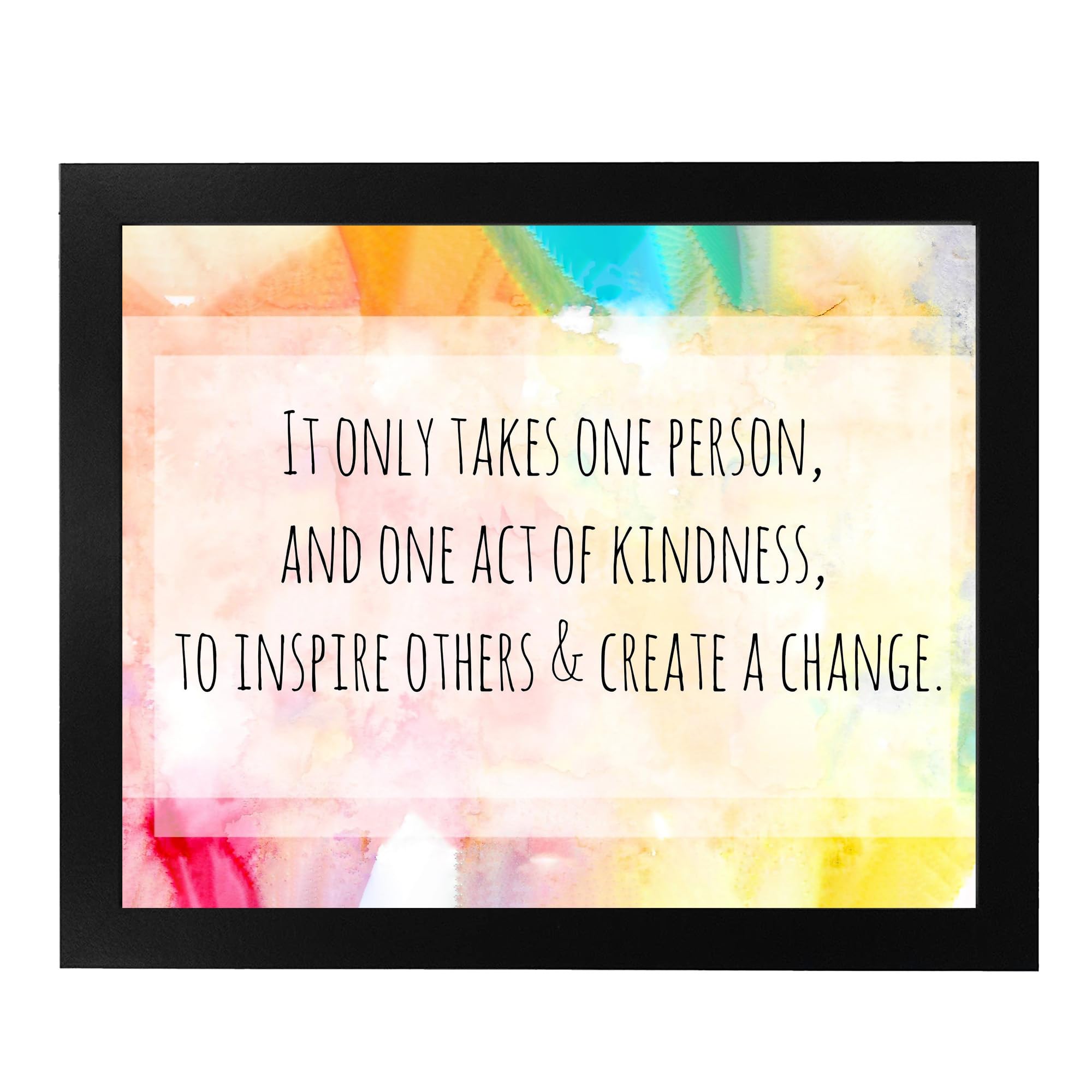 Positive Affirmations Inspirational Wall Art Print - Motivational Quotes for Living Room, Office & Bedroom Decor - Unframed 8x10 - Perfect for Home, Workspace & Meditation Room Aesthetic