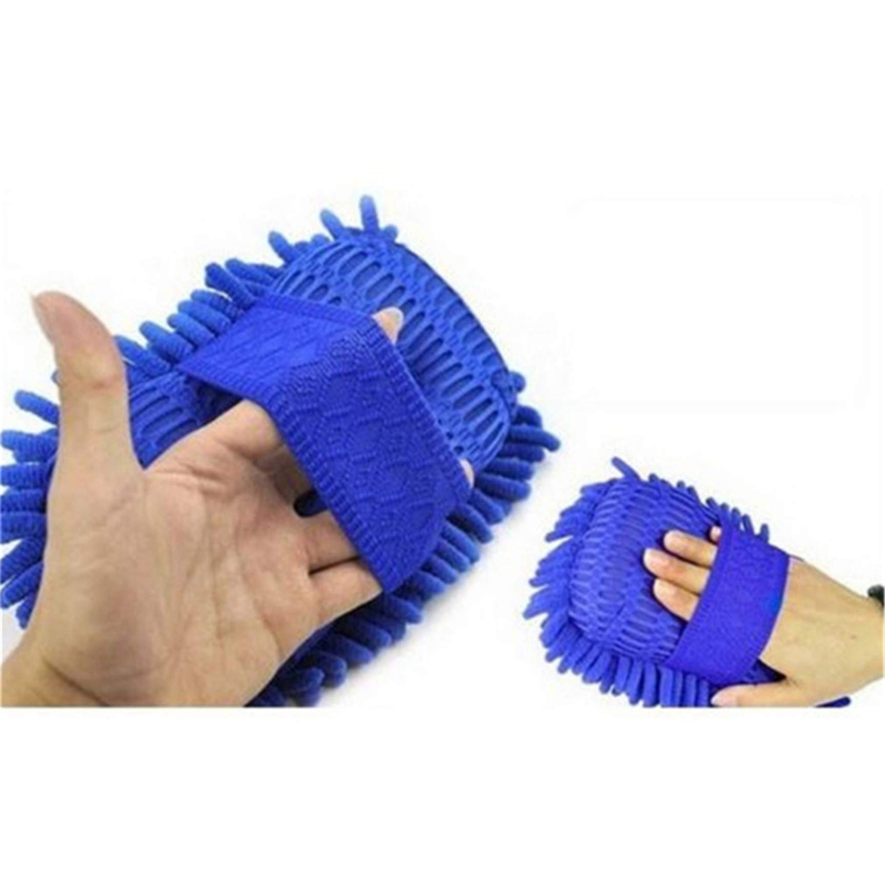 Premium Microfiber Chenille Car Wash Sponge Mitt with Built-in Hand Strap - Ultra Soft Scratch-Free Cleaning Glove for Cars, Trucks, SUVs & Motorcycles - Perfect for Hand Washing, Waxing & Detailing