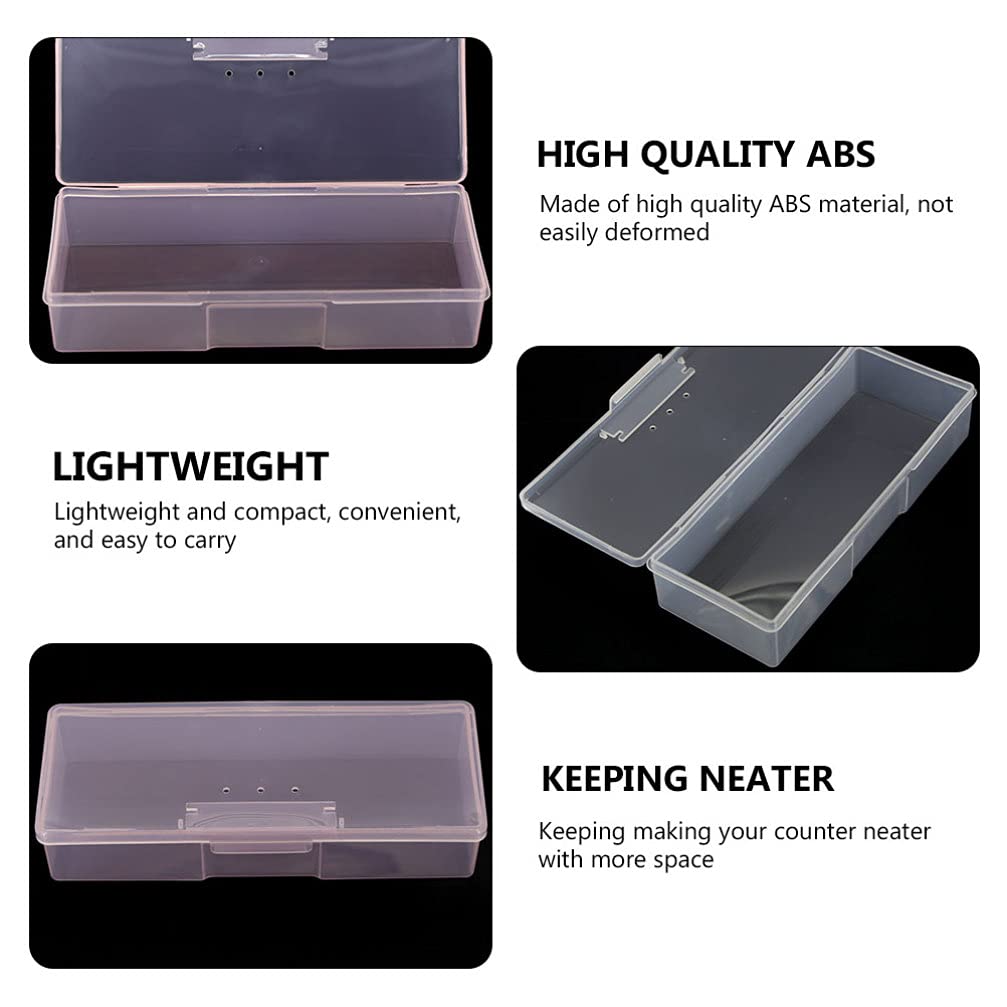 Minkissy Nail Art Tool Storage Box - 4pcs Manicure & Pedicure Organizer Case with Brush Holder for Professional Nail Technicians | Perfect for Salon, Home Use & Travel Nail Kit Organization