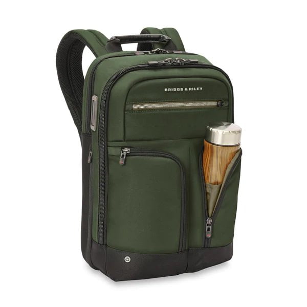 Briggs & Riley HTA Medium Slim Expandable Backpack - Lightweight Laptop Backpack for Business Travel & Commuting | Water-Resistant & TSA-Approved