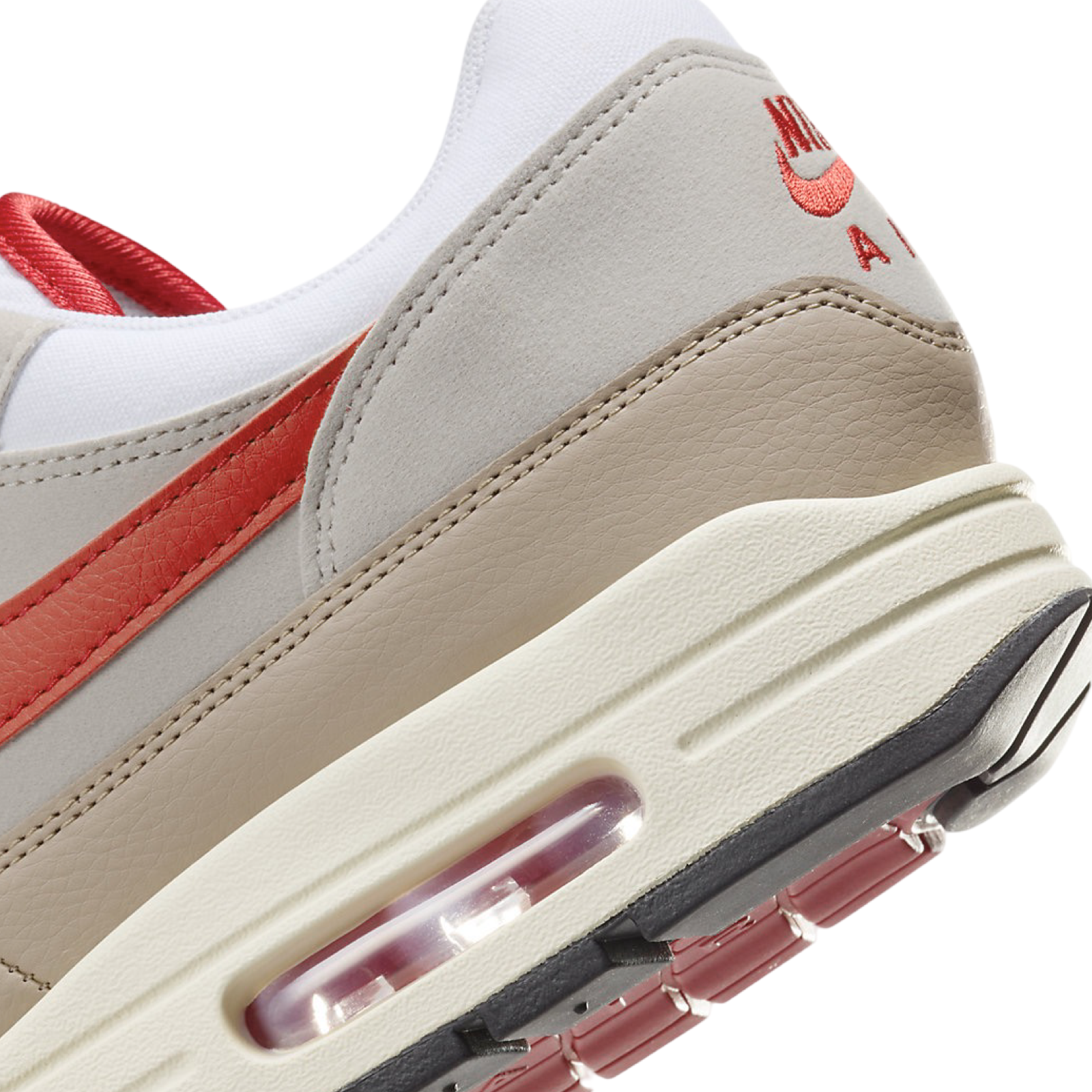 Nike Air Max 1 Since 72 University Red Cream Men's Running Shoes - Comfortable Retro Sneakers for Jogging, Gym Workouts & Casual Wear