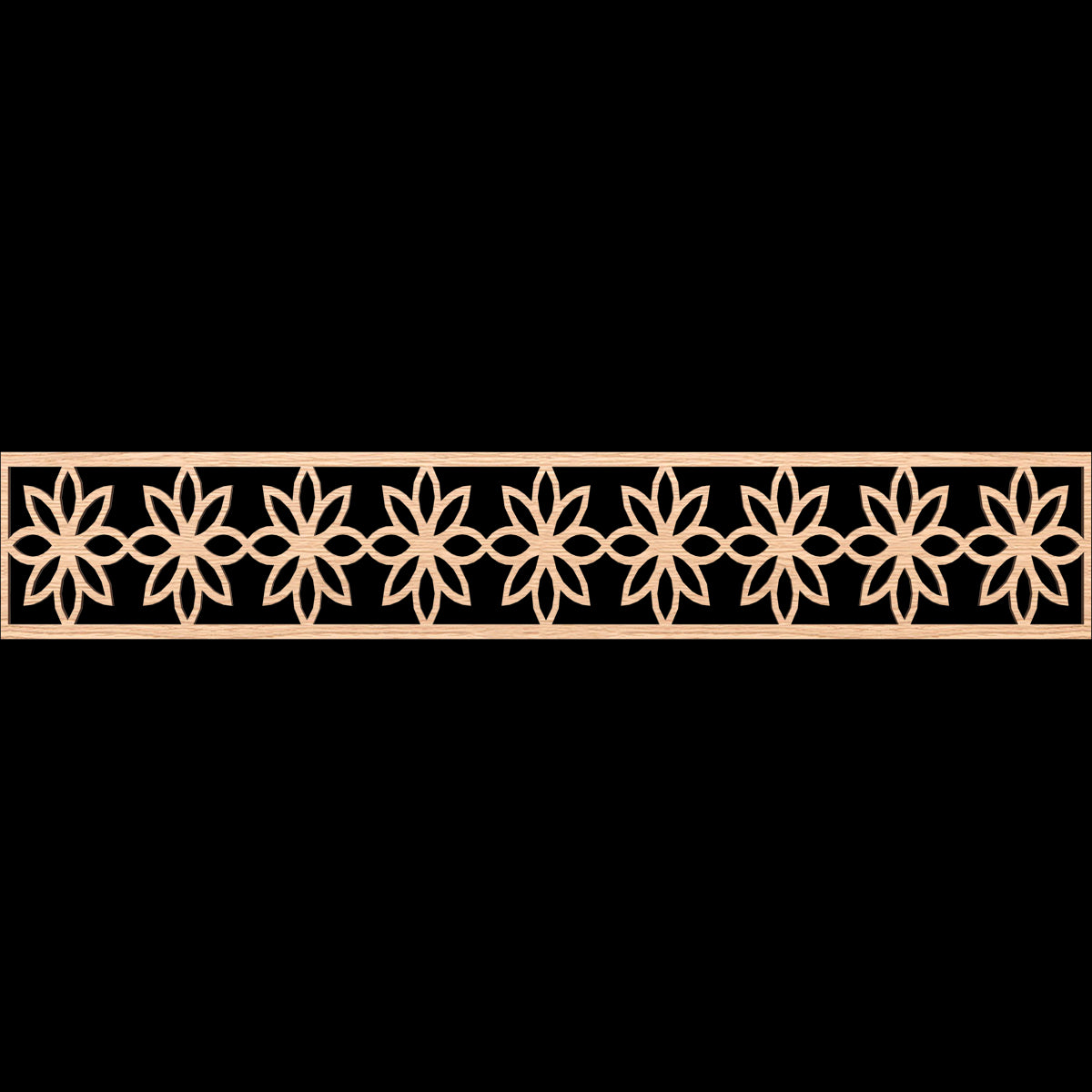 Daisy Fretwork Moulding - Decorative Wood Trim for Home Decor, DIY Crafts, and Furniture Accents | Perfect for Wall Paneling, Cabinet Doors, and Picture Frames