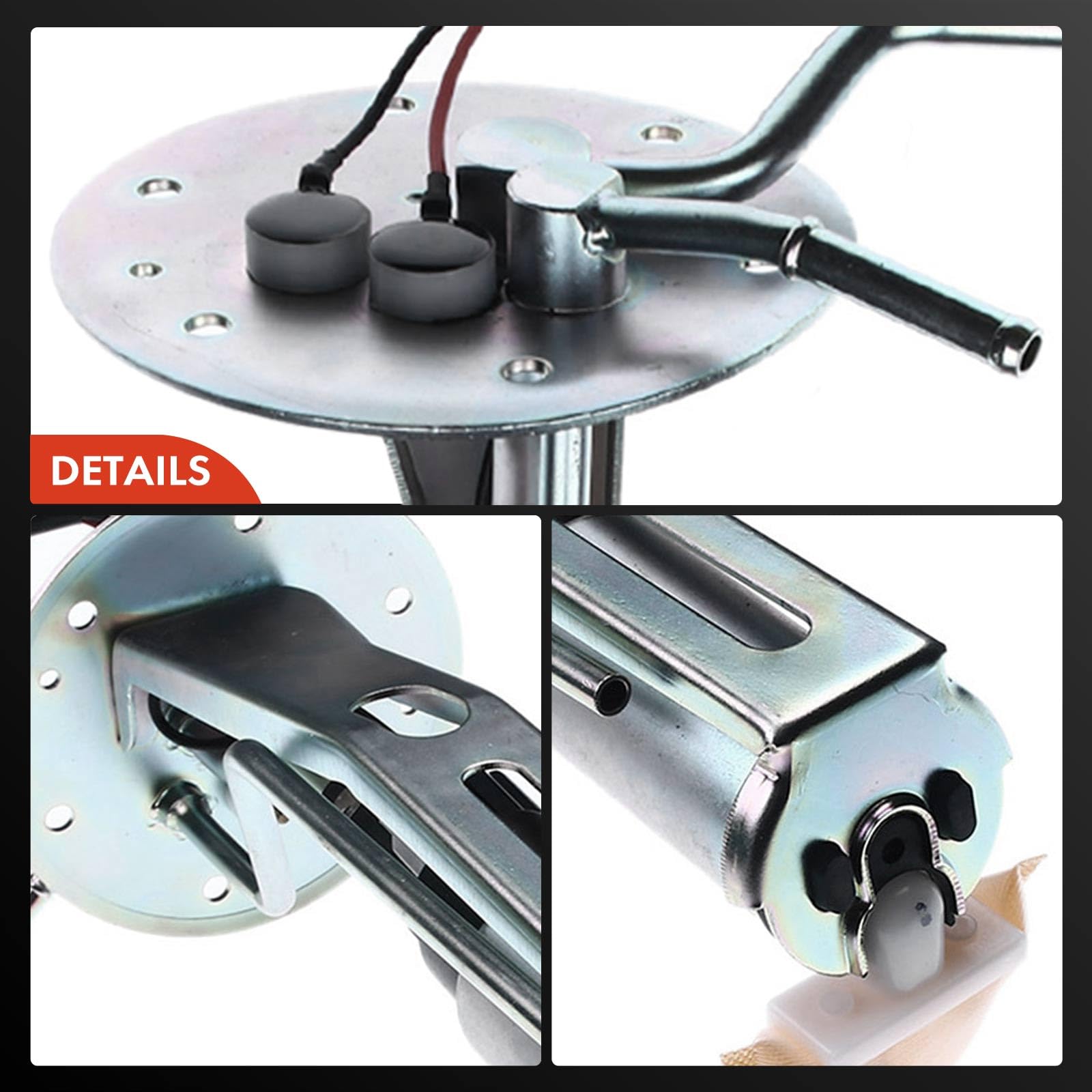 Premium Electric Fuel Pump Assembly Compatible with Suzuki Sidekick 1991-1995, Geo Tracker & GMC Tracker 1.6L L4 Gas Engine - Replacement Part for Improved Fuel Efficiency & Performance - Ideal for Off-Roading, Daily Commuting & Vehicle Maintenance