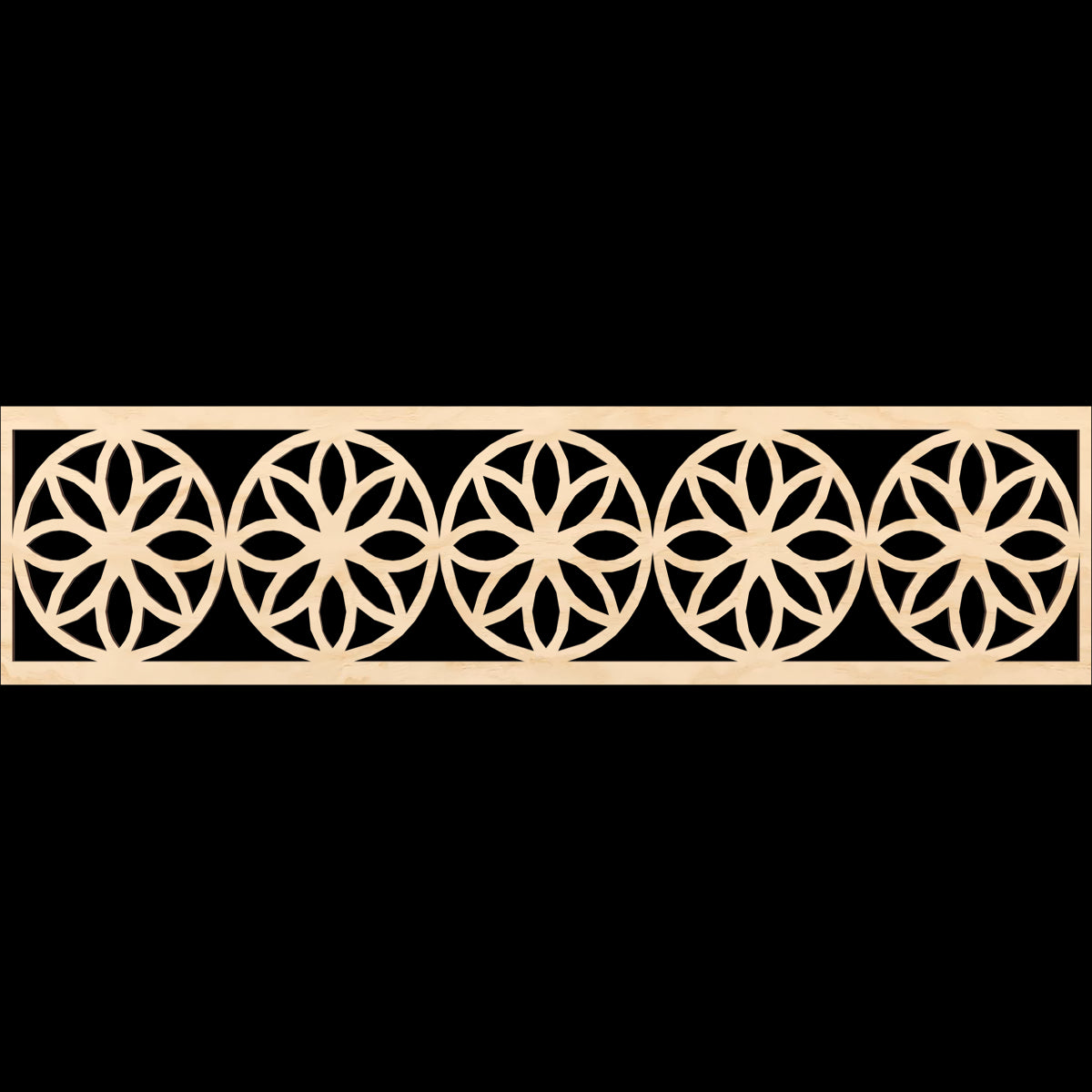 Blume Fretwork Moulding - Decorative Wood Trim for Home Interior Design | Perfect for Wall Paneling, Ceiling Accents & DIY Projects