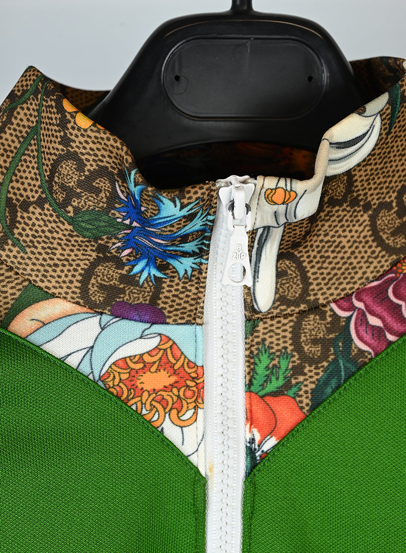 Gucci Monogram & Floral Print Sweatshirt - Size M | Stylish & Comfortable for Casual Wear & Street Fashion