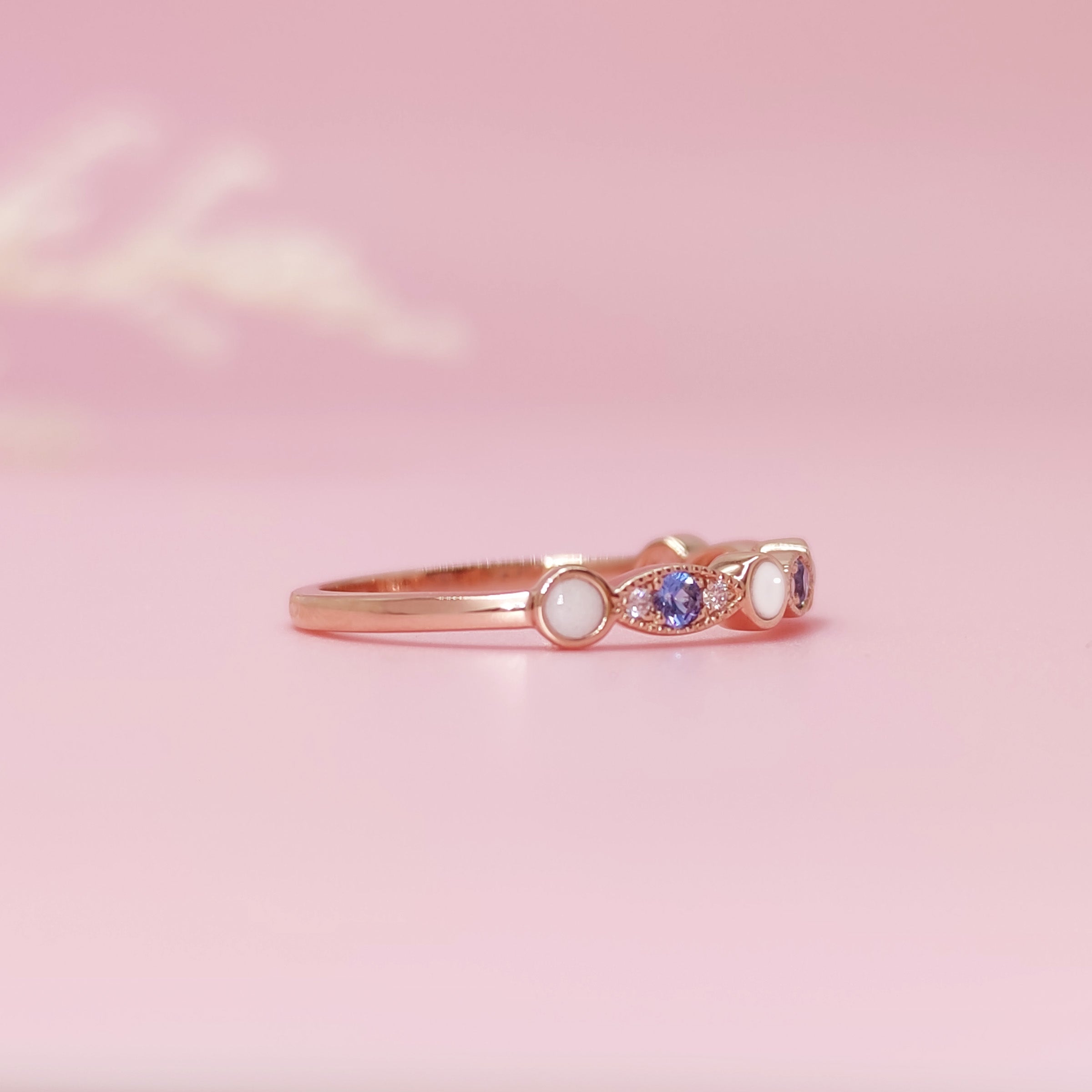 NurtureGlow Elegant Breast Milk Keepsake Ring with Birthstones - Personalized Memorial Jewelry for Moms, Baby Shower Gift & Mother's Day Present - Cherish Precious Memories of Motherhood