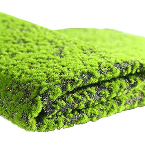 Premium Artificial Moss Fake Green Plants - Realistic Faux Moss Grass for Home Decor, Garden Wall, Patio & Shop Decoration | Indoor/Outdoor Use (Colorful Base) - Perfect for Living Room, Wedding Backdrops & DIY Craft Projects