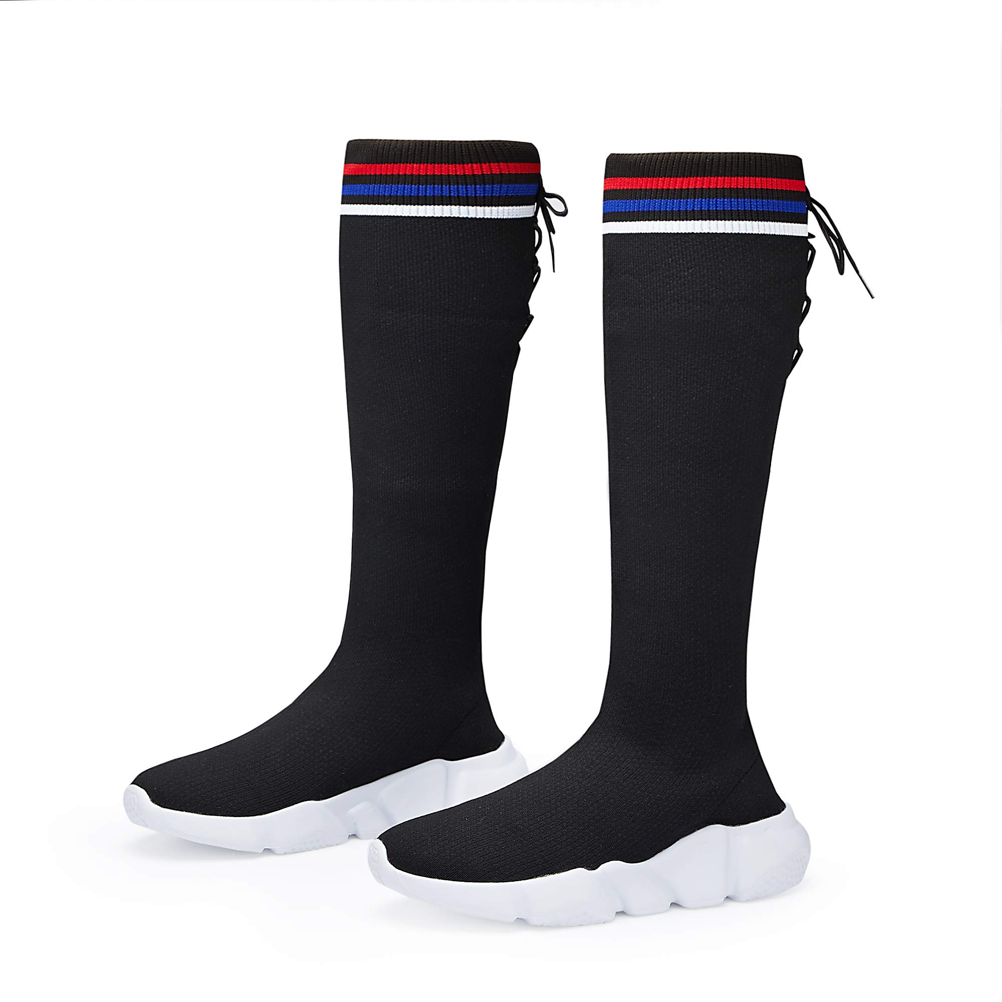 Casbeam Women's Knee High Boots - Slip-On Sock Sneakers for Girls, Comfortable High Top Shoes for Women | Perfect for Winter Fashion, Casual Outfits & Streetwear