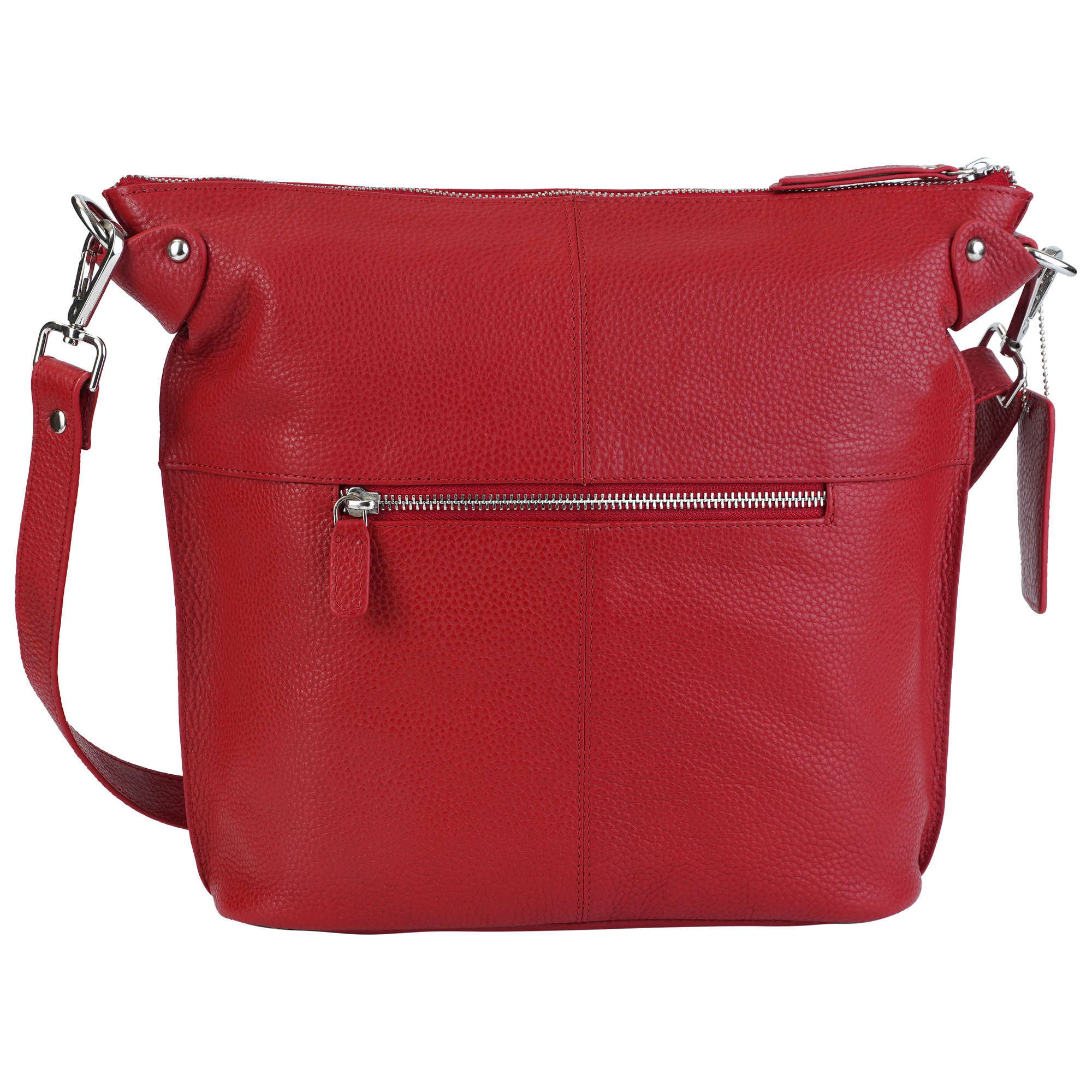 Mancini Pebbled Susan Crossbody Hobo Bag for Women - Stylish Leather Shoulder Purse for Everyday Use, Work & Travel