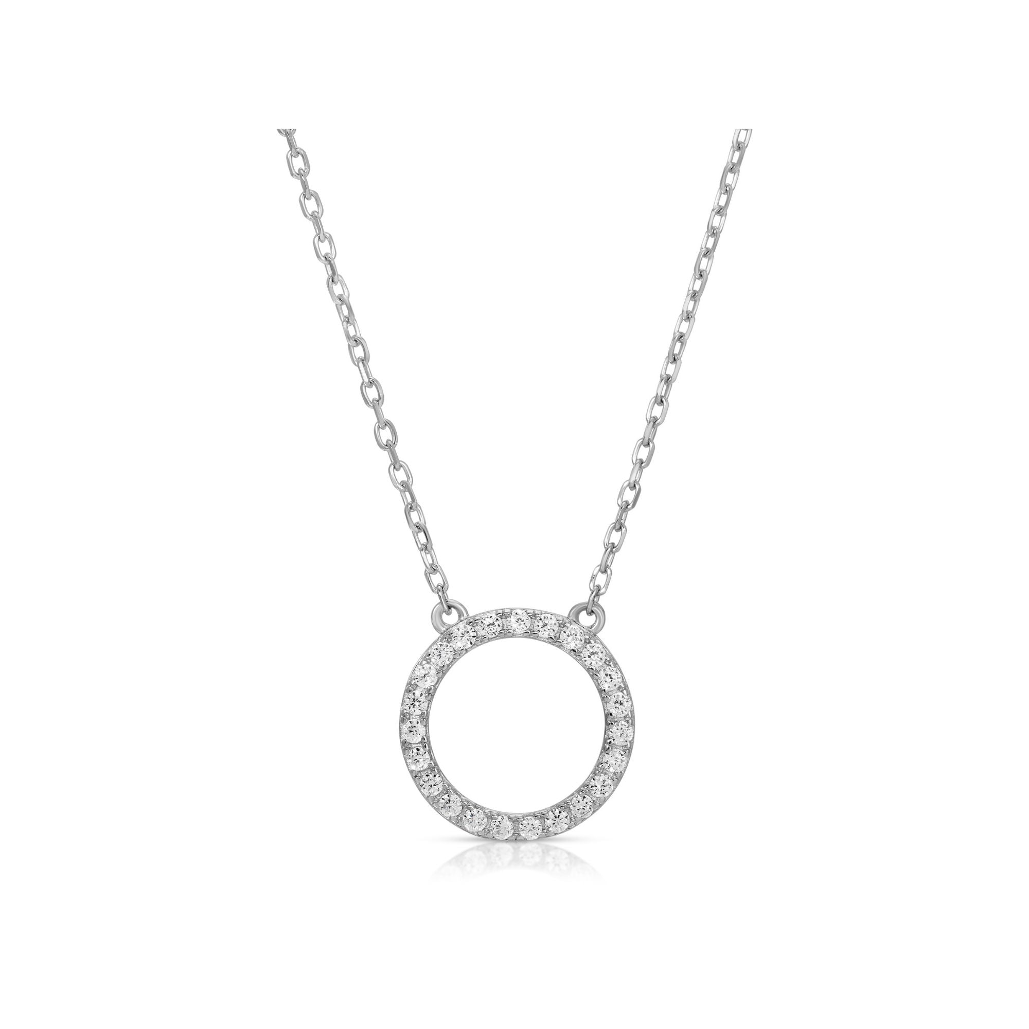 Elegant Hoop Circle Necklace for Women - Gold & Silver Layered Statement Jewelry - Perfect for Everyday Wear, Parties & Gifts